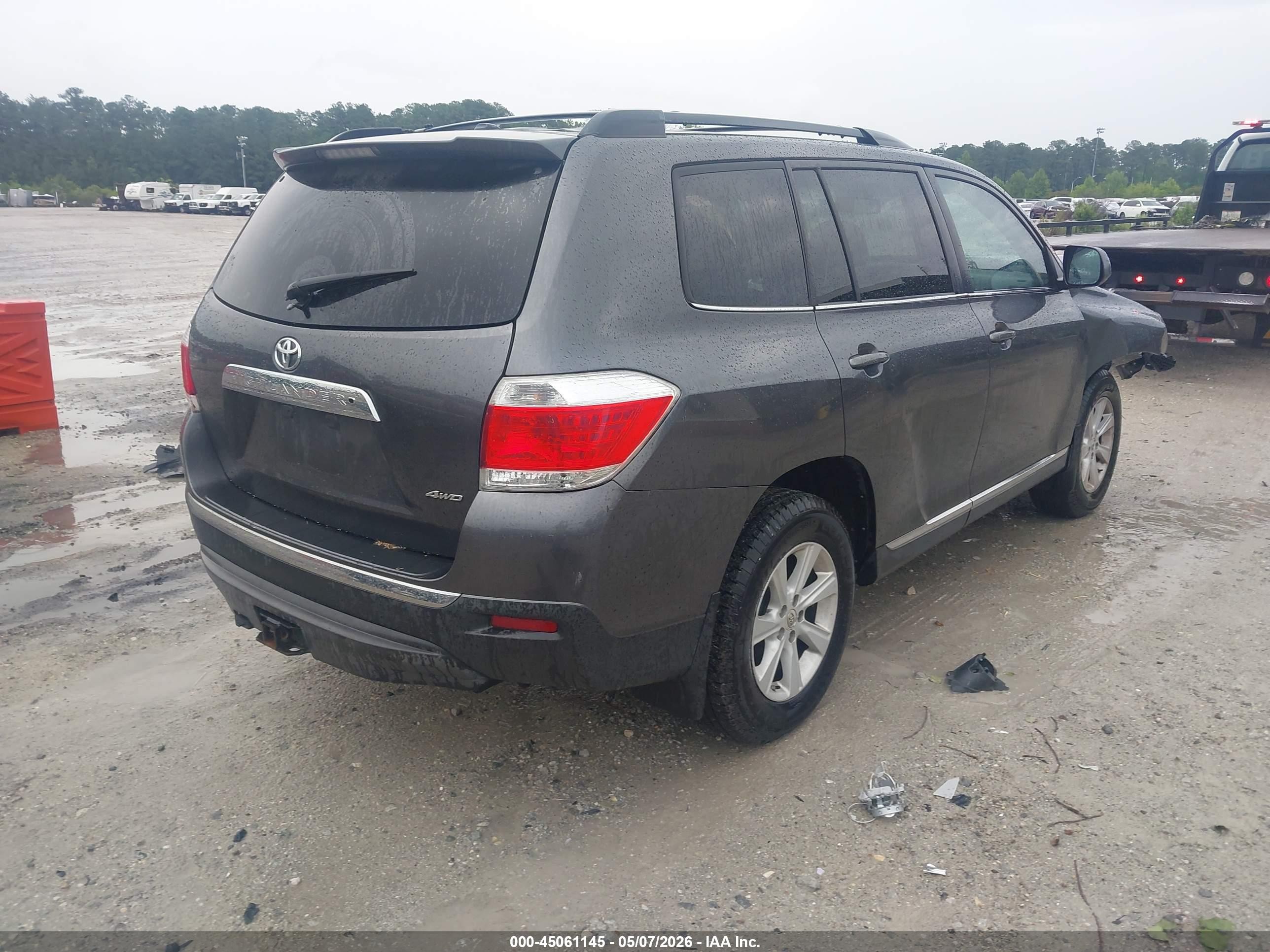 2012 Toyota Highlander V6 Gray vin: 5TDBK3EH2CS116336