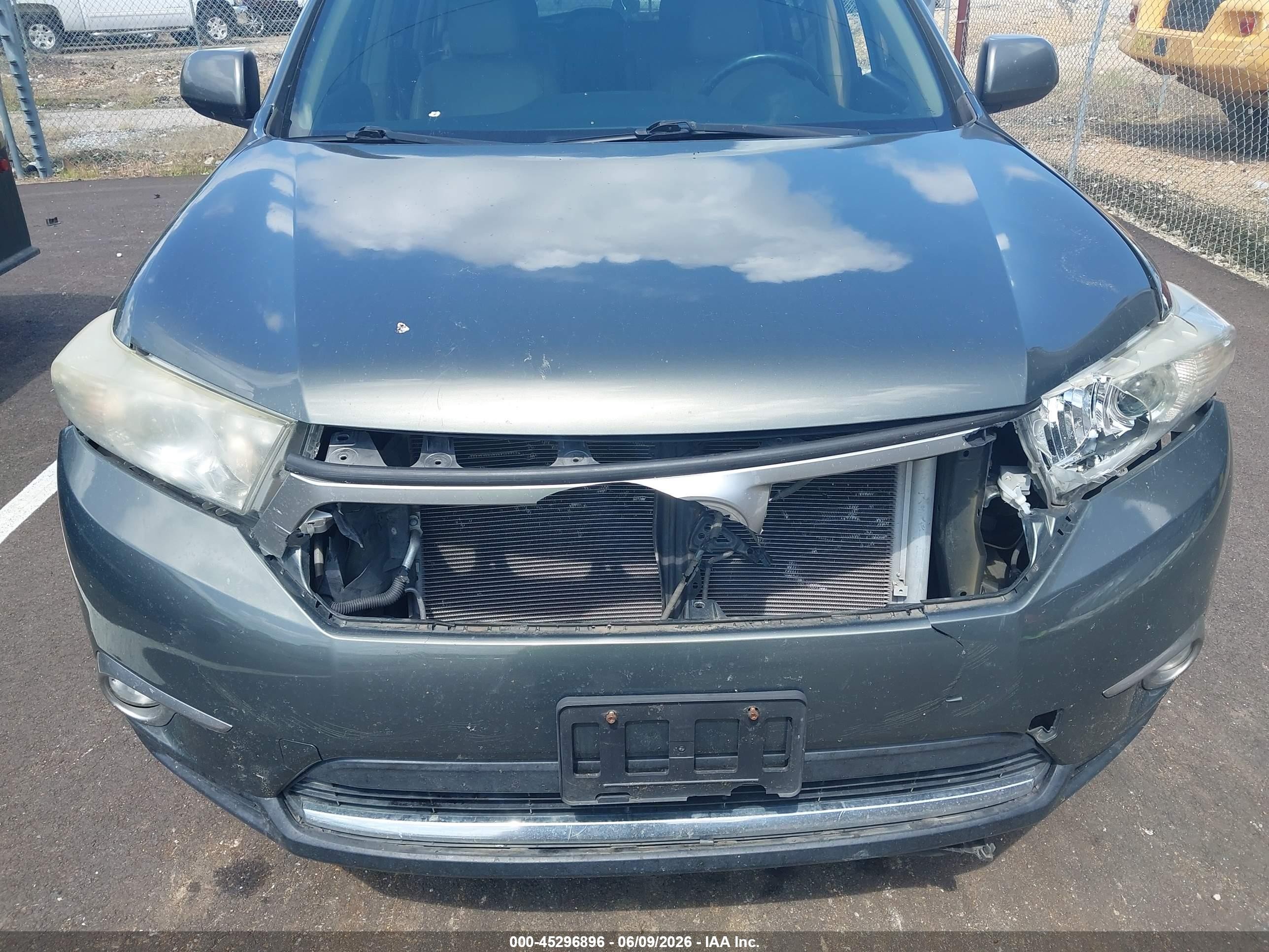2012 Toyota Highlander Se V6 Green vin: 5TDBK3EH2CS133119