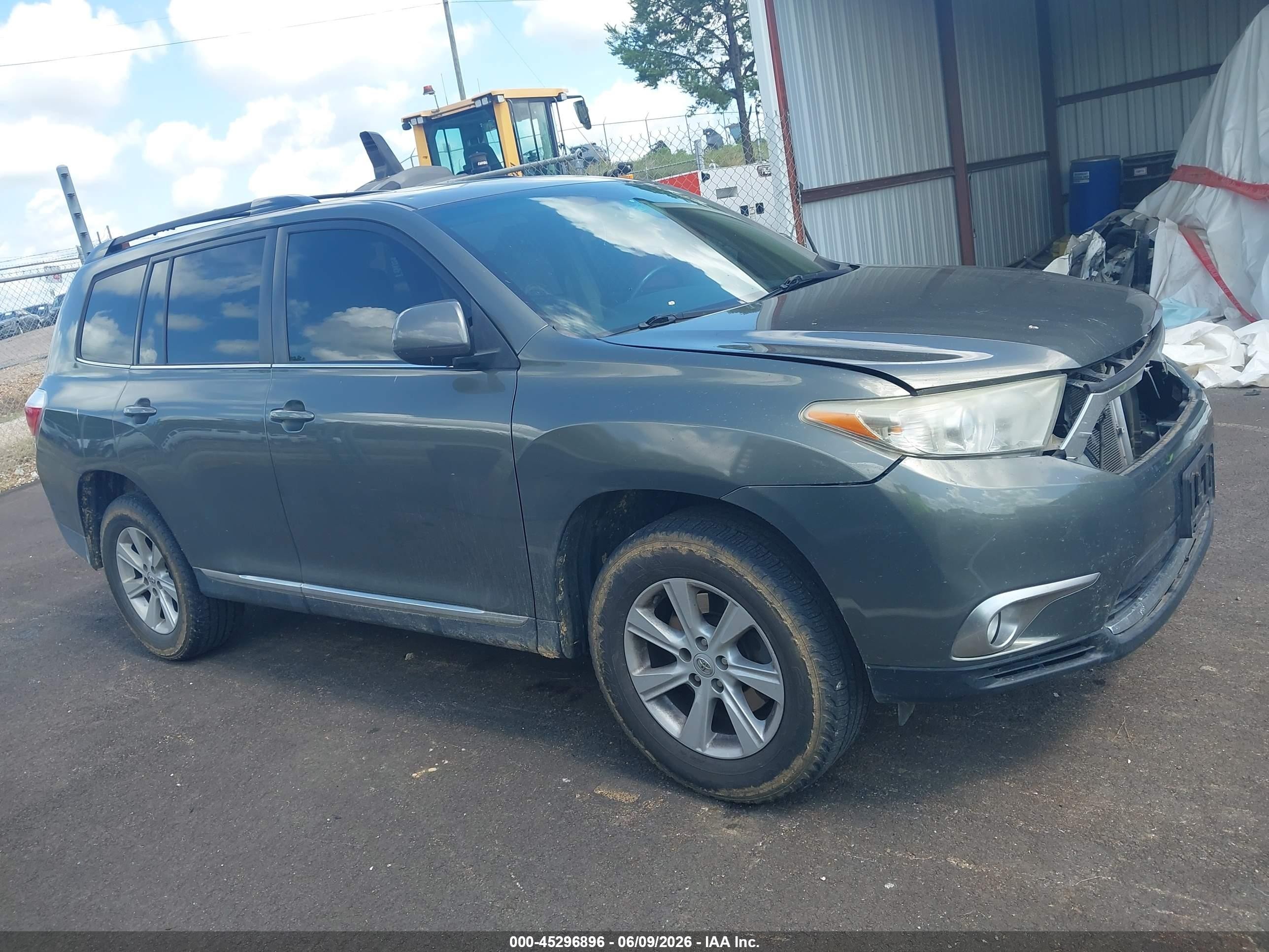 2012 Toyota Highlander Se V6 Green vin: 5TDBK3EH2CS133119