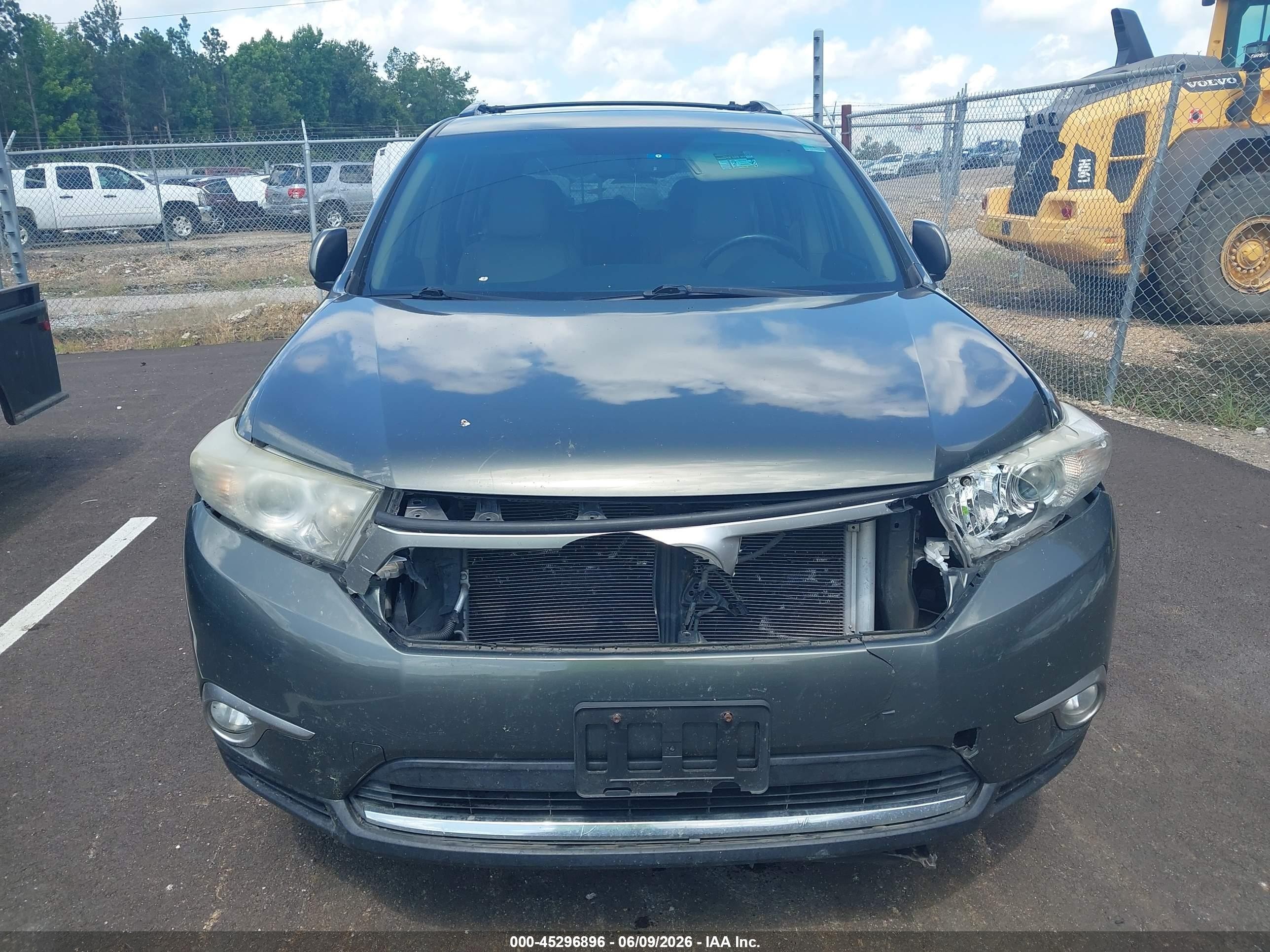 2012 Toyota Highlander Se V6 Green vin: 5TDBK3EH2CS133119