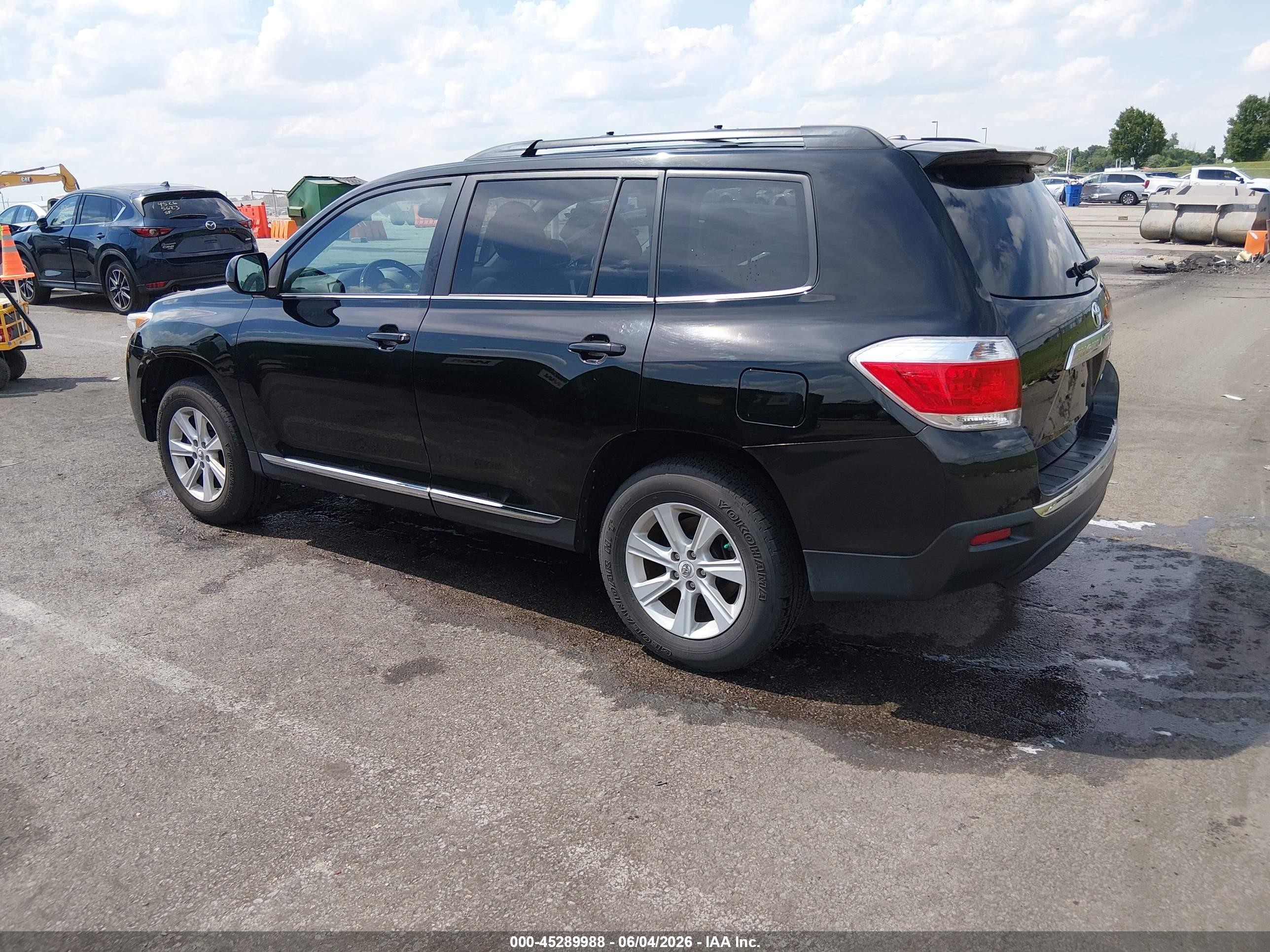 2012 Toyota Highlander Se V6 Black vin: 5TDBK3EH2CS135632