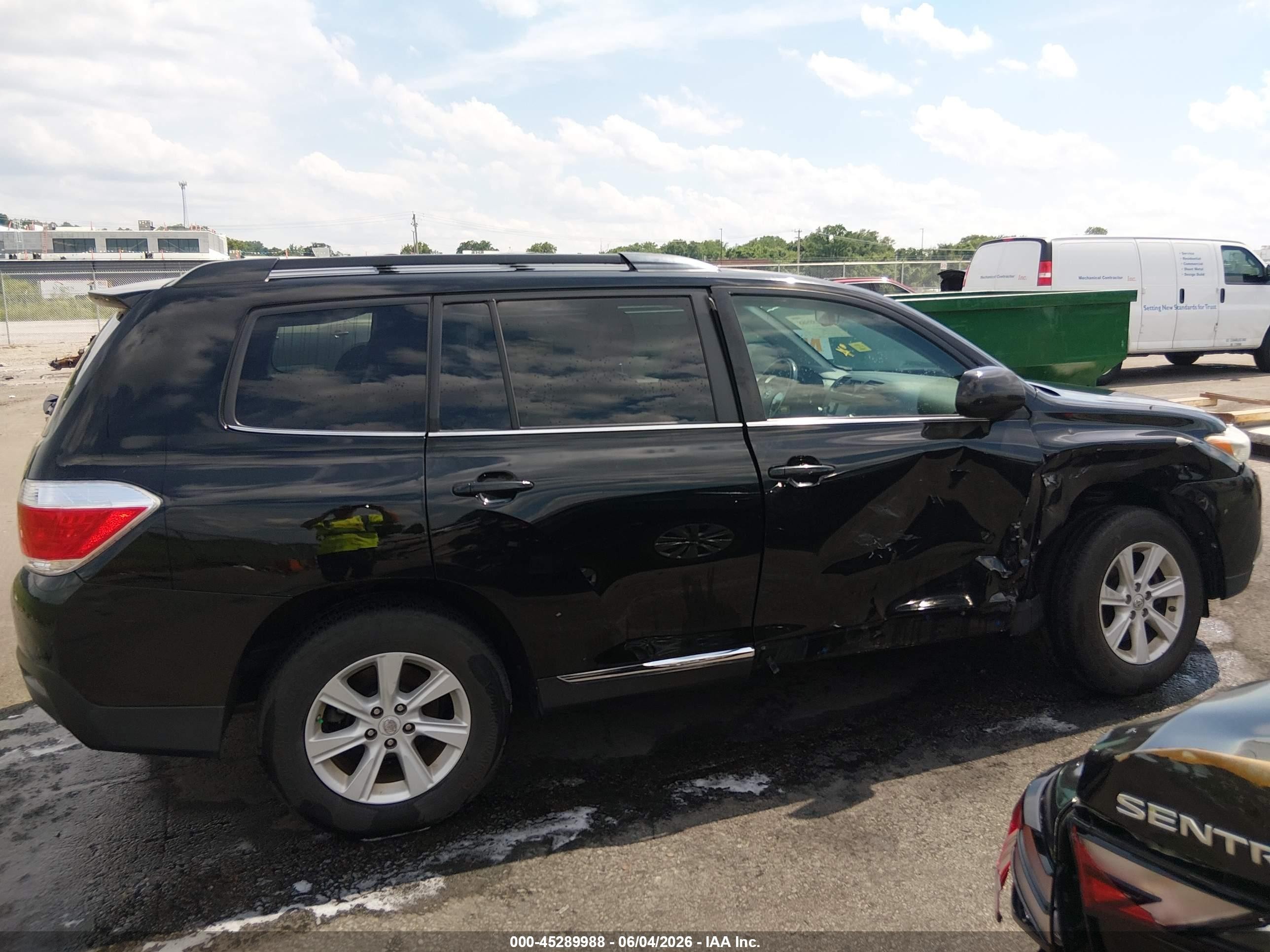 2012 Toyota Highlander Se V6 Black vin: 5TDBK3EH2CS135632