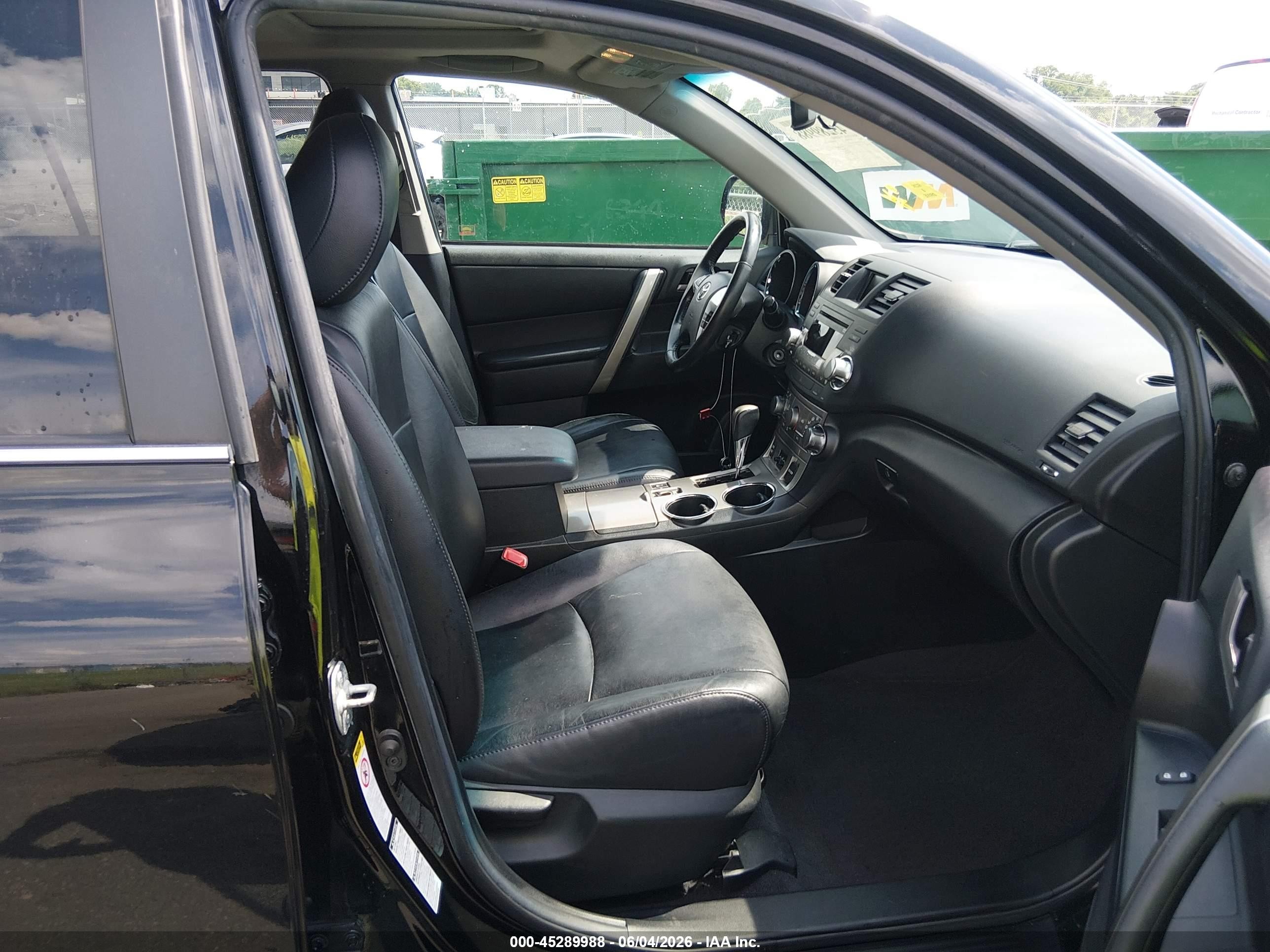 2012 Toyota Highlander Se V6 Black vin: 5TDBK3EH2CS135632