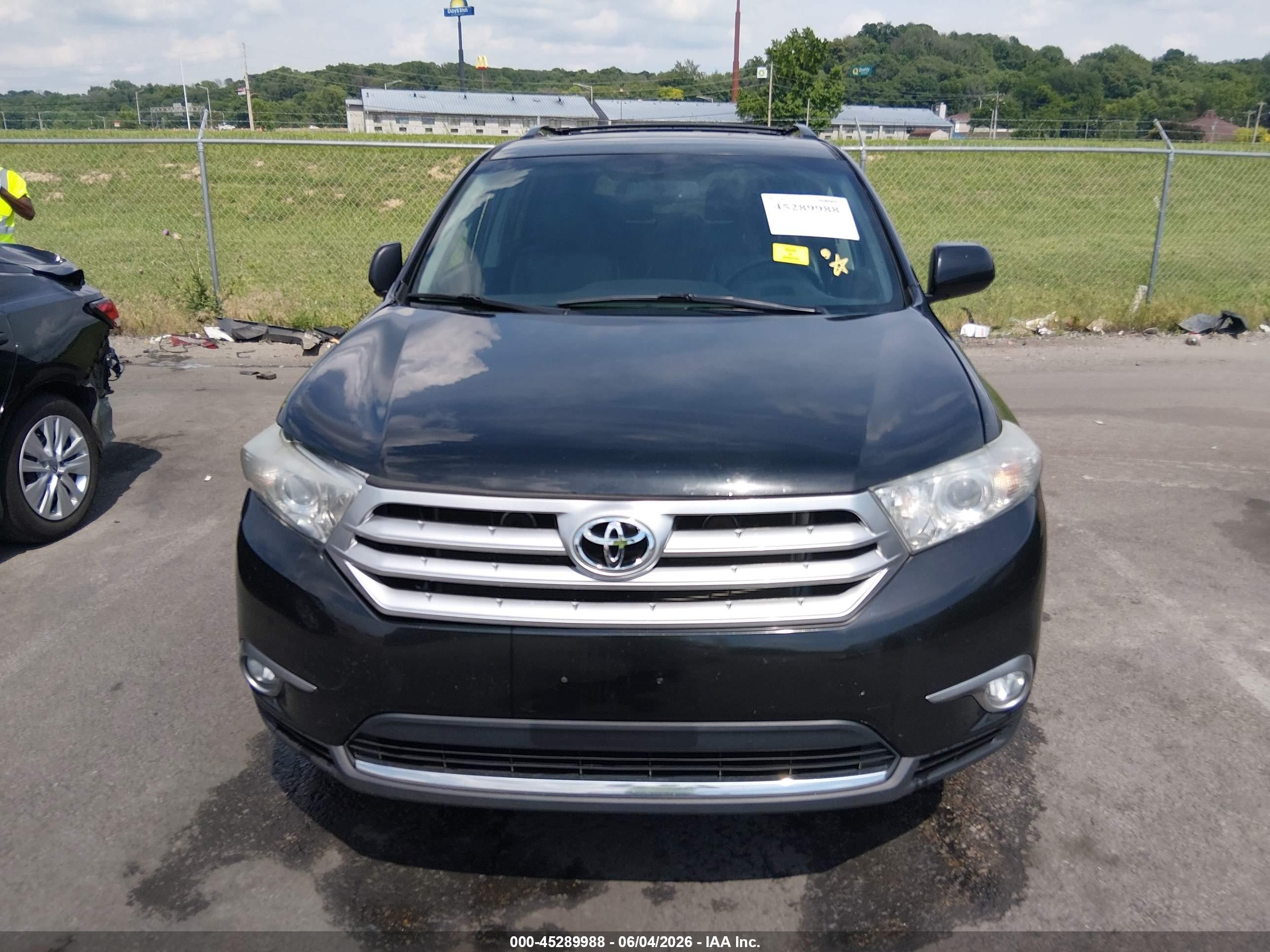 2012 Toyota Highlander Se V6 Black vin: 5TDBK3EH2CS135632