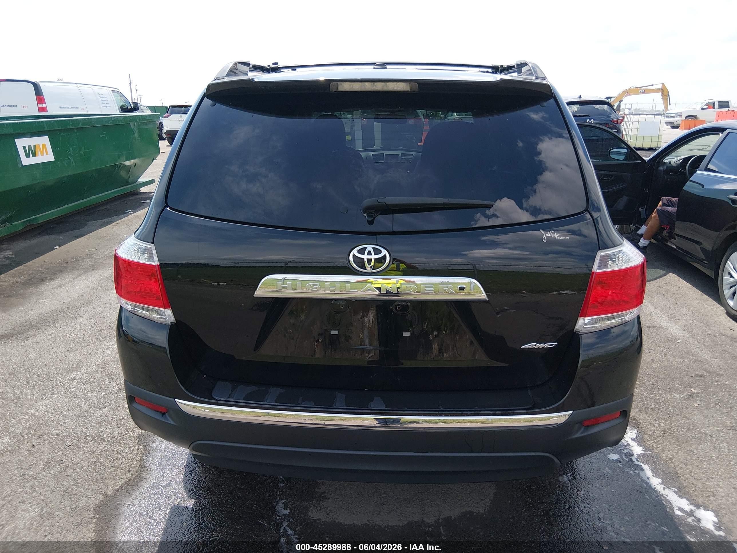 2012 Toyota Highlander Se V6 Black vin: 5TDBK3EH2CS135632