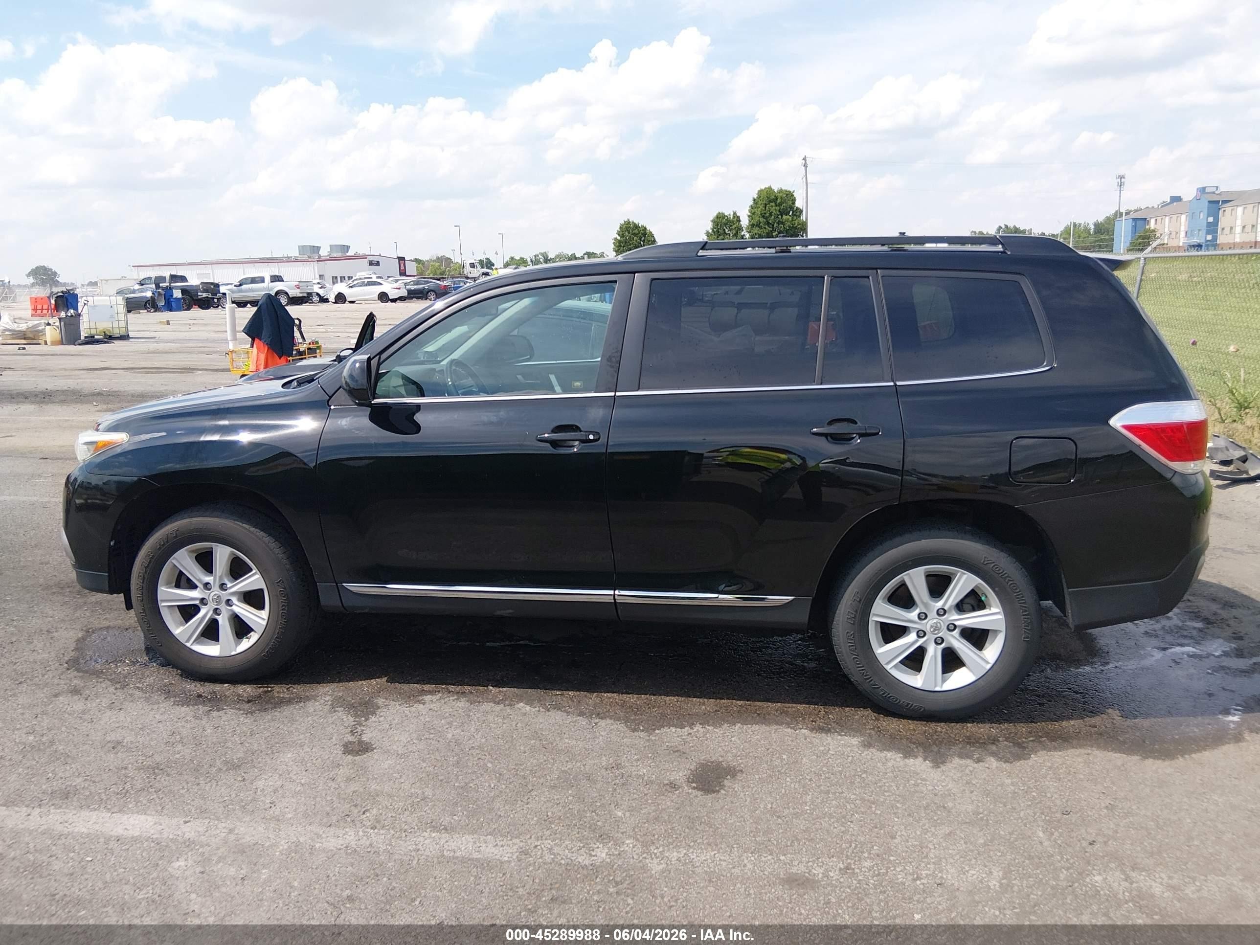 2012 Toyota Highlander Se V6 Black vin: 5TDBK3EH2CS135632