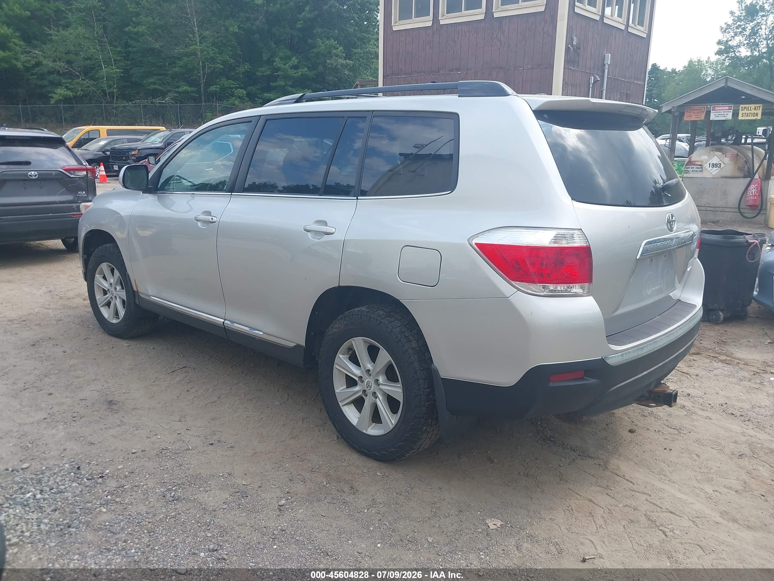 2012 Toyota Highlander Se V6 Silver vin: 5TDBK3EH2CS152463