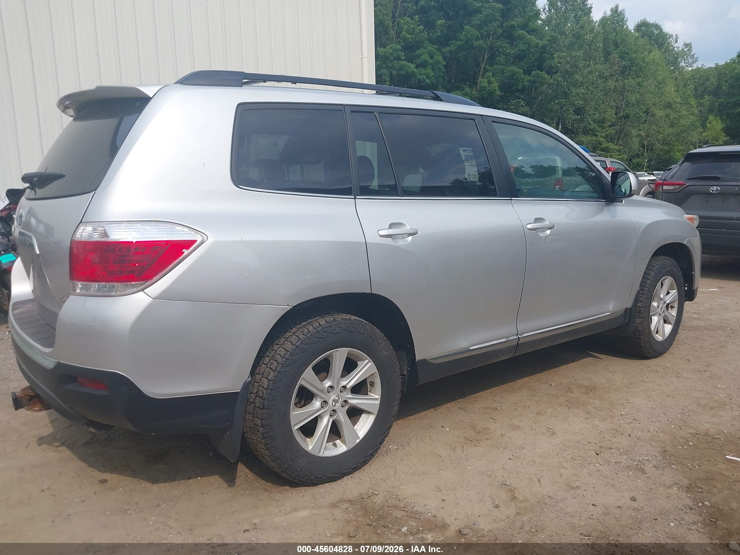 2012 Toyota Highlander Se V6 Silver vin: 5TDBK3EH2CS152463