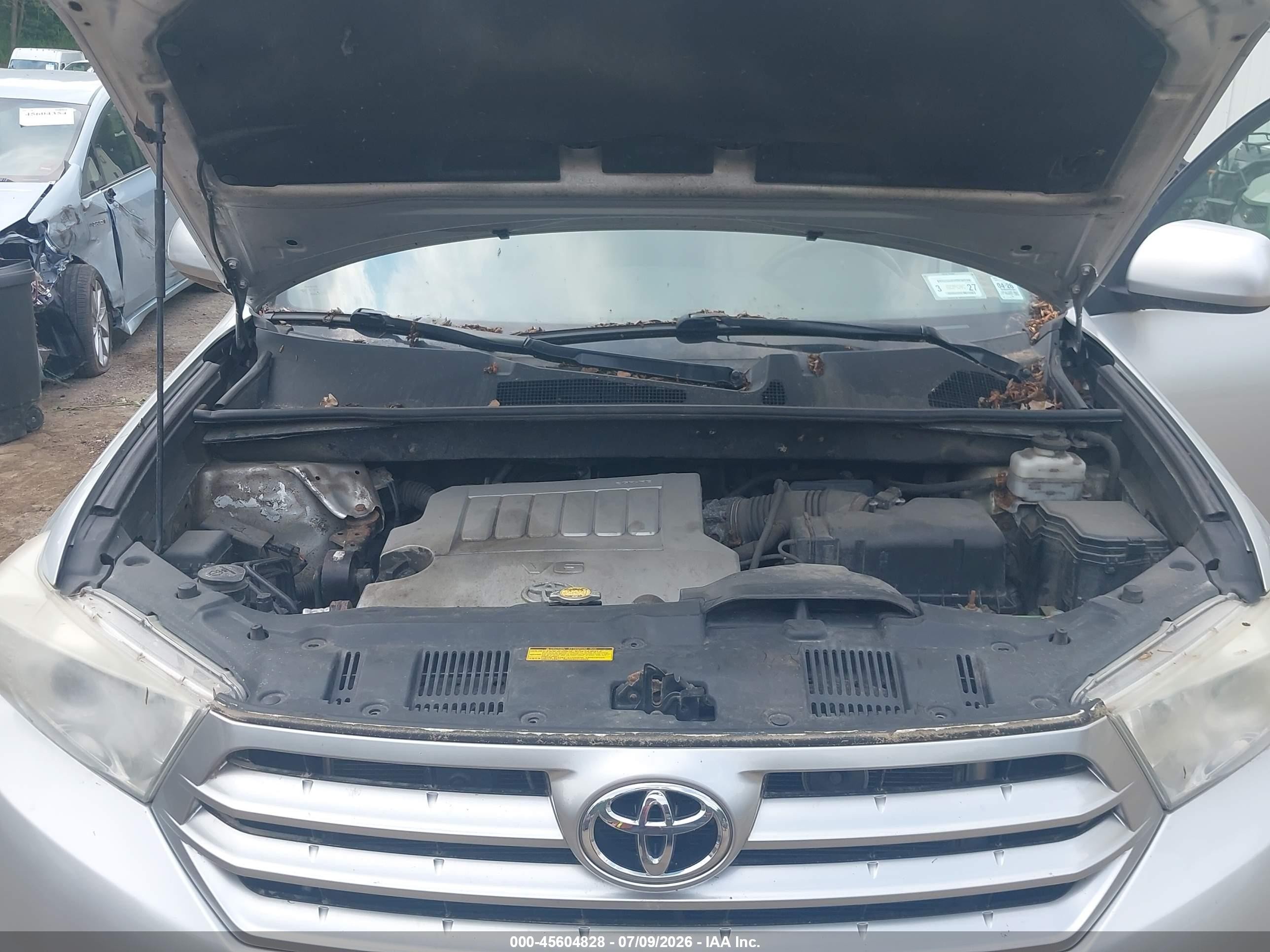 2012 Toyota Highlander Se V6 Silver vin: 5TDBK3EH2CS152463