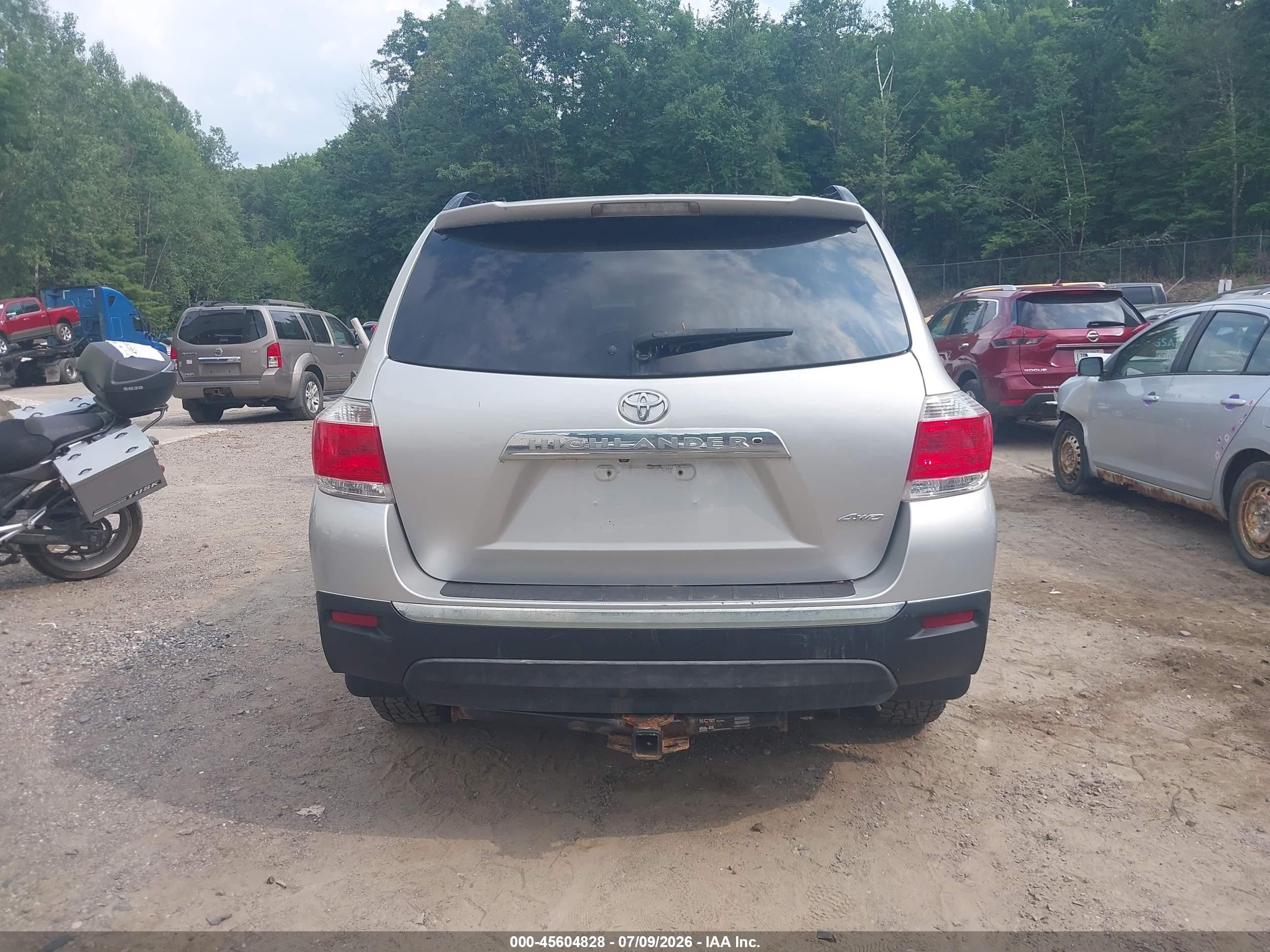 2012 Toyota Highlander Se V6 Silver vin: 5TDBK3EH2CS152463