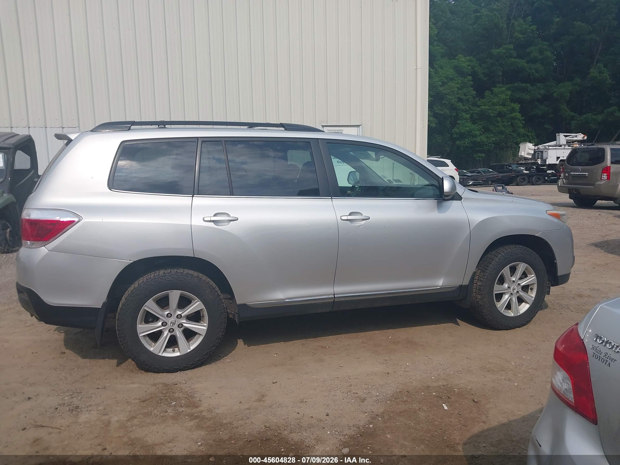 2012 Toyota Highlander Se V6 Silver vin: 5TDBK3EH2CS152463