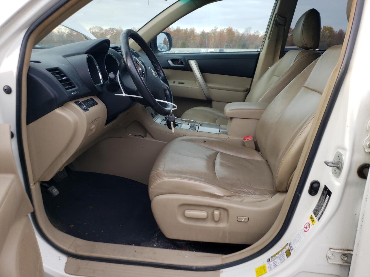 2012 Toyota Highlander Se White vin: 5TDBK3EH2CS174186