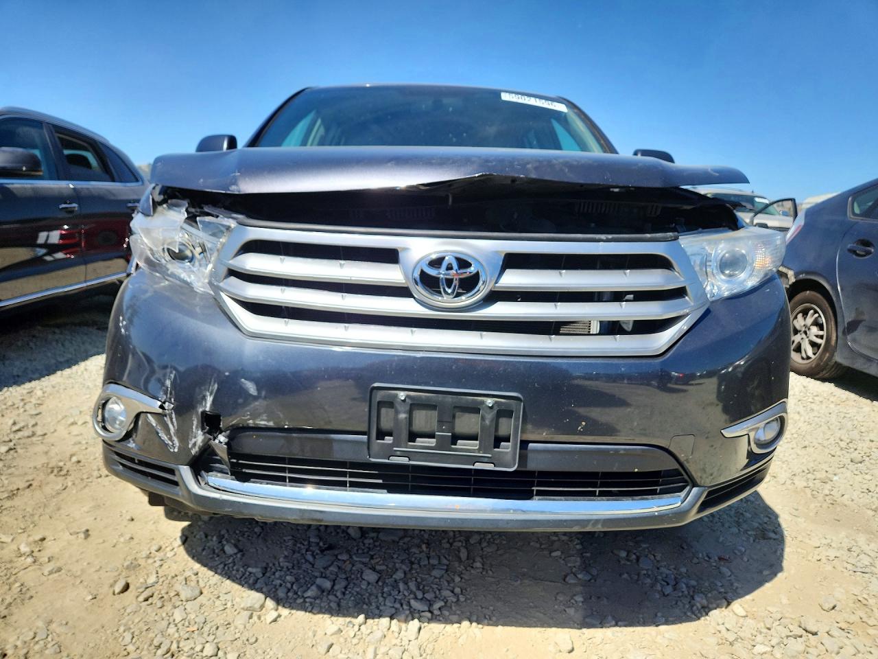 2013 Toyota Highlander Se Gray vin: 5TDBK3EH2DS230242