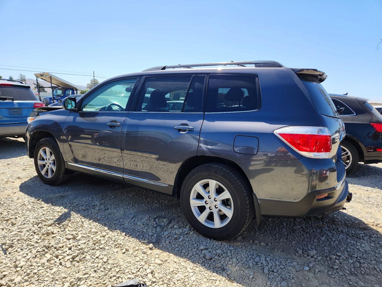2013 Toyota Highlander Se Gray vin: 5TDBK3EH2DS230242