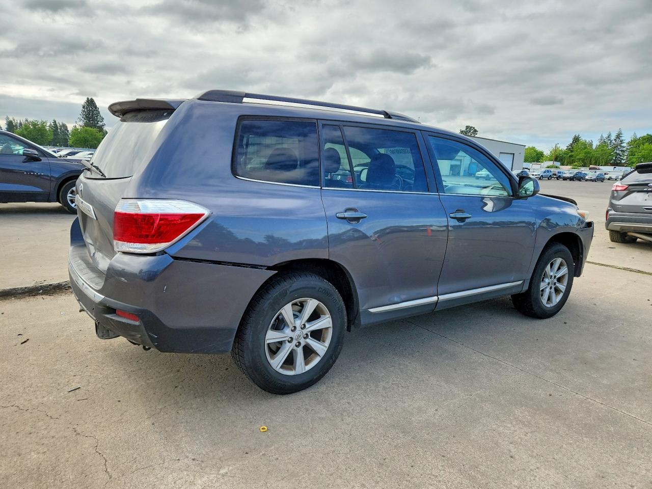 2013 Toyota Highlander Se Gray vin: 5TDBK3EH2DS232900