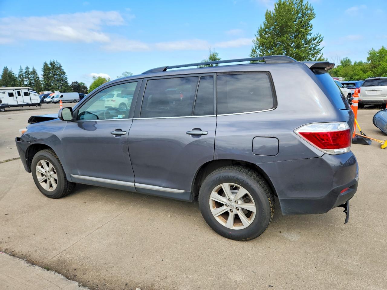 2013 Toyota Highlander Se Gray vin: 5TDBK3EH2DS232900