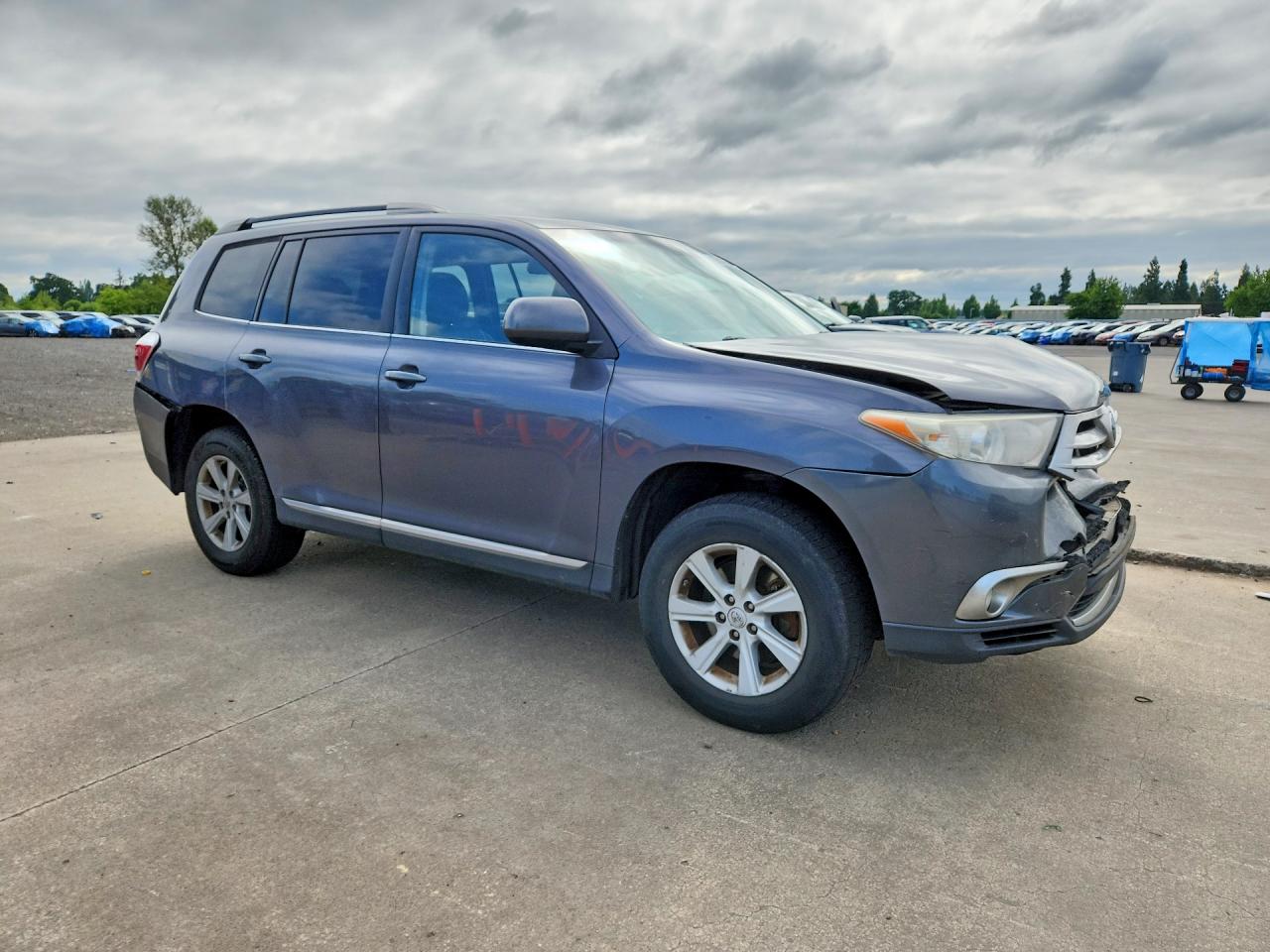 2013 Toyota Highlander Se Gray vin: 5TDBK3EH2DS232900
