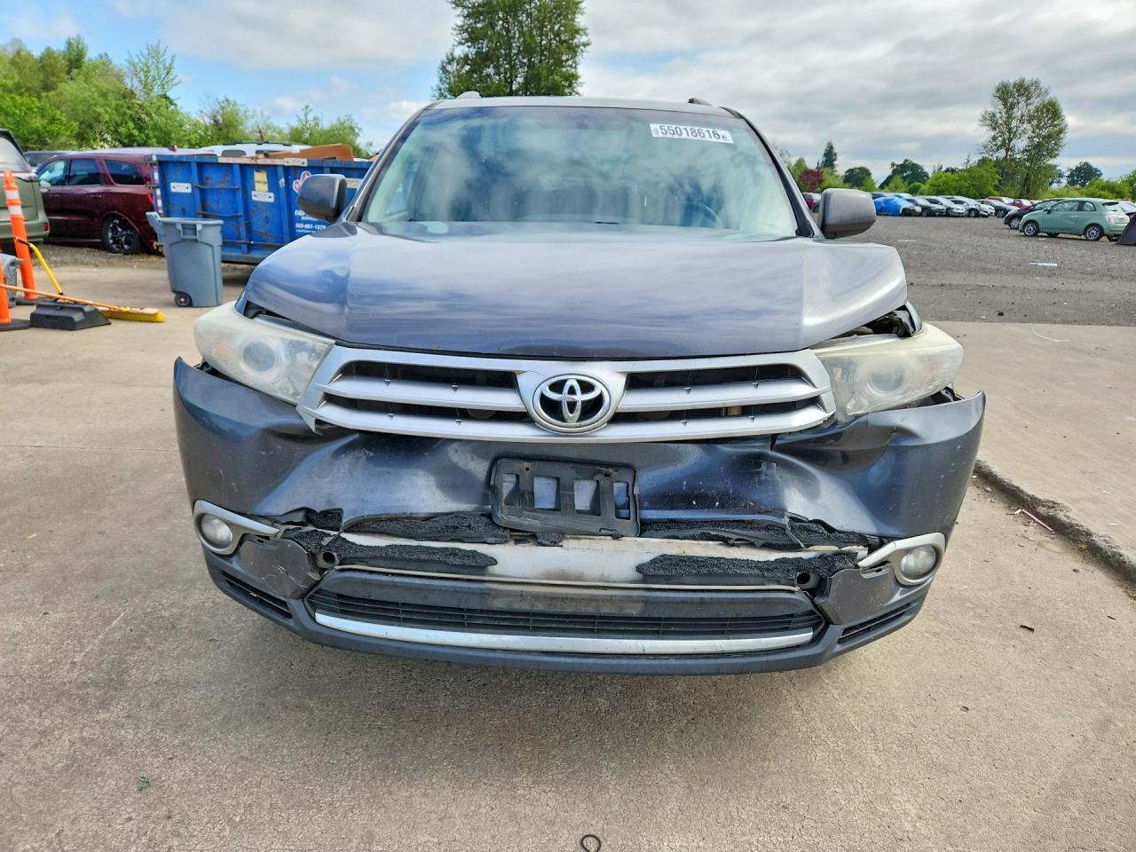 2013 Toyota Highlander Se Gray vin: 5TDBK3EH2DS232900