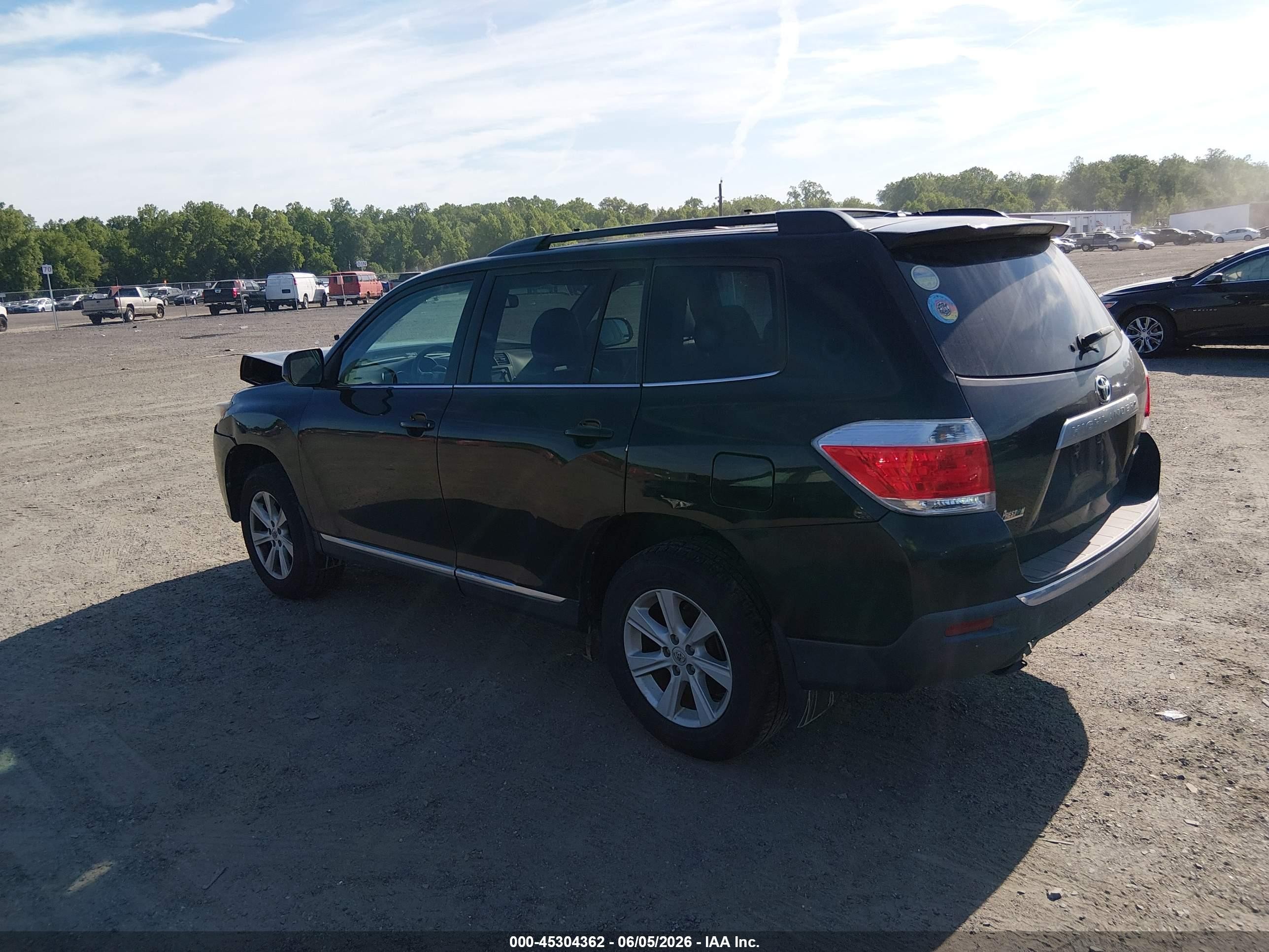 2013 Toyota Highlander Se V6 Black vin: 5TDBK3EH2DS239491