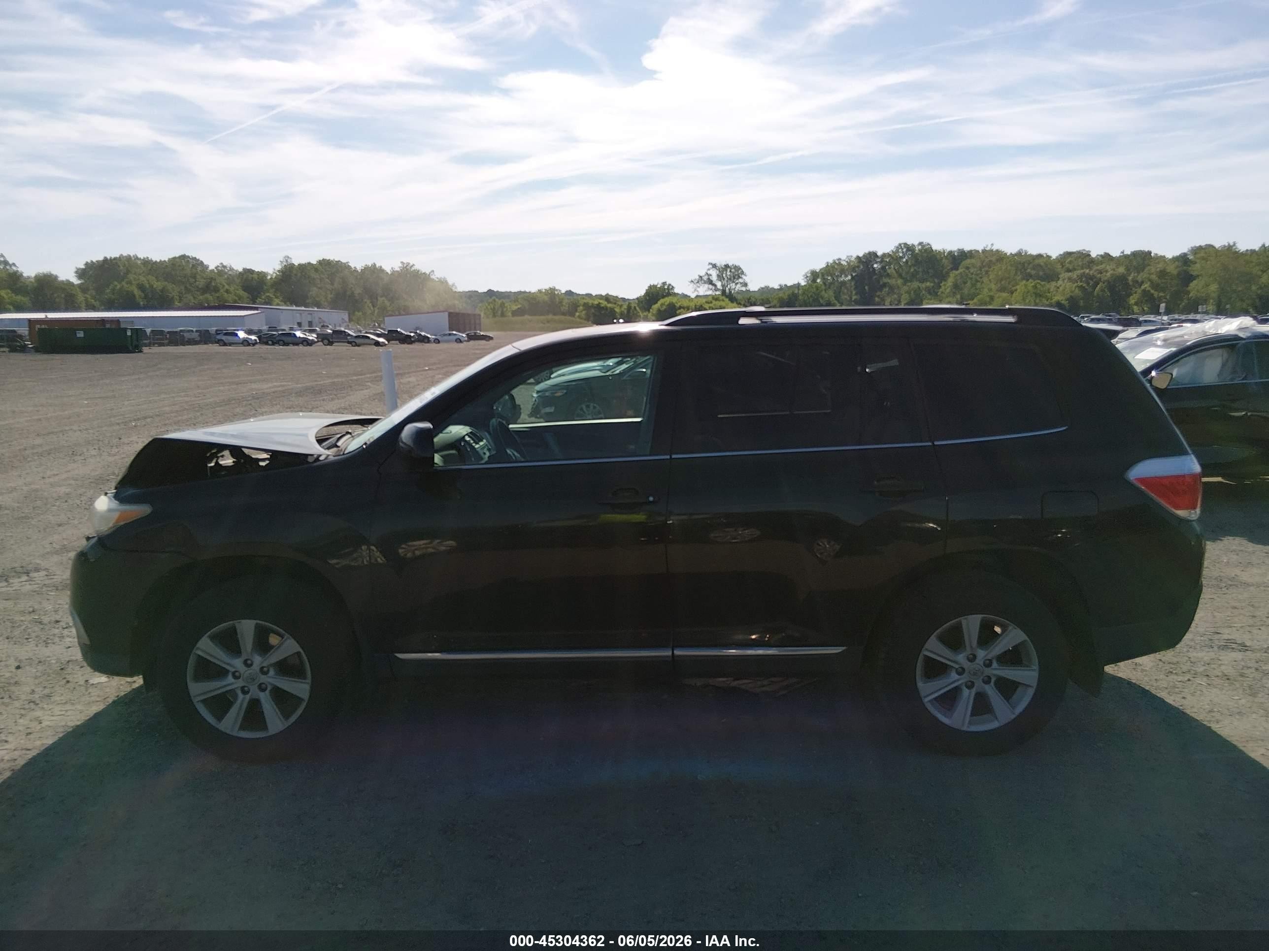 2013 Toyota Highlander Se V6 Black vin: 5TDBK3EH2DS239491
