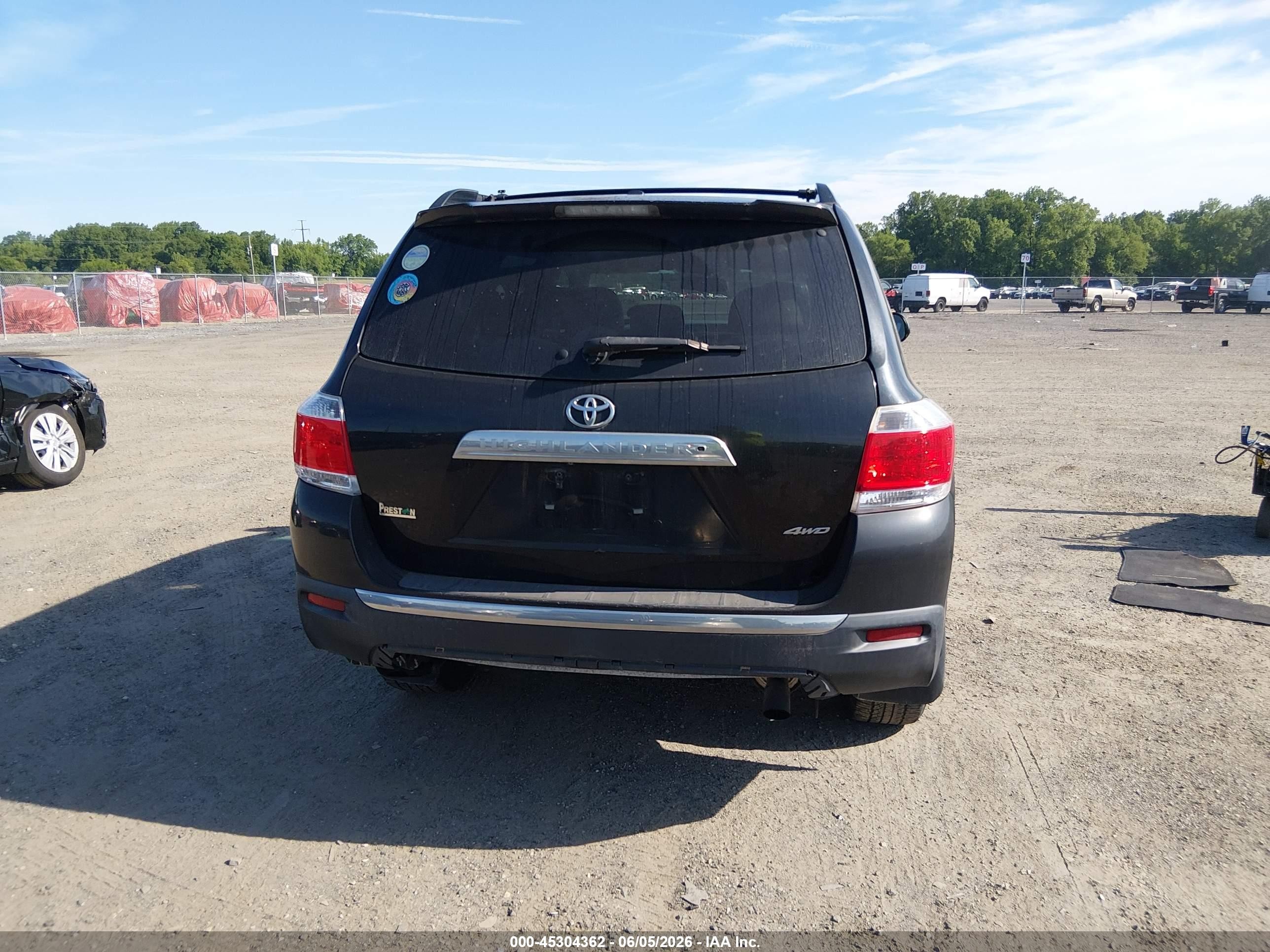 2013 Toyota Highlander Se V6 Black vin: 5TDBK3EH2DS239491