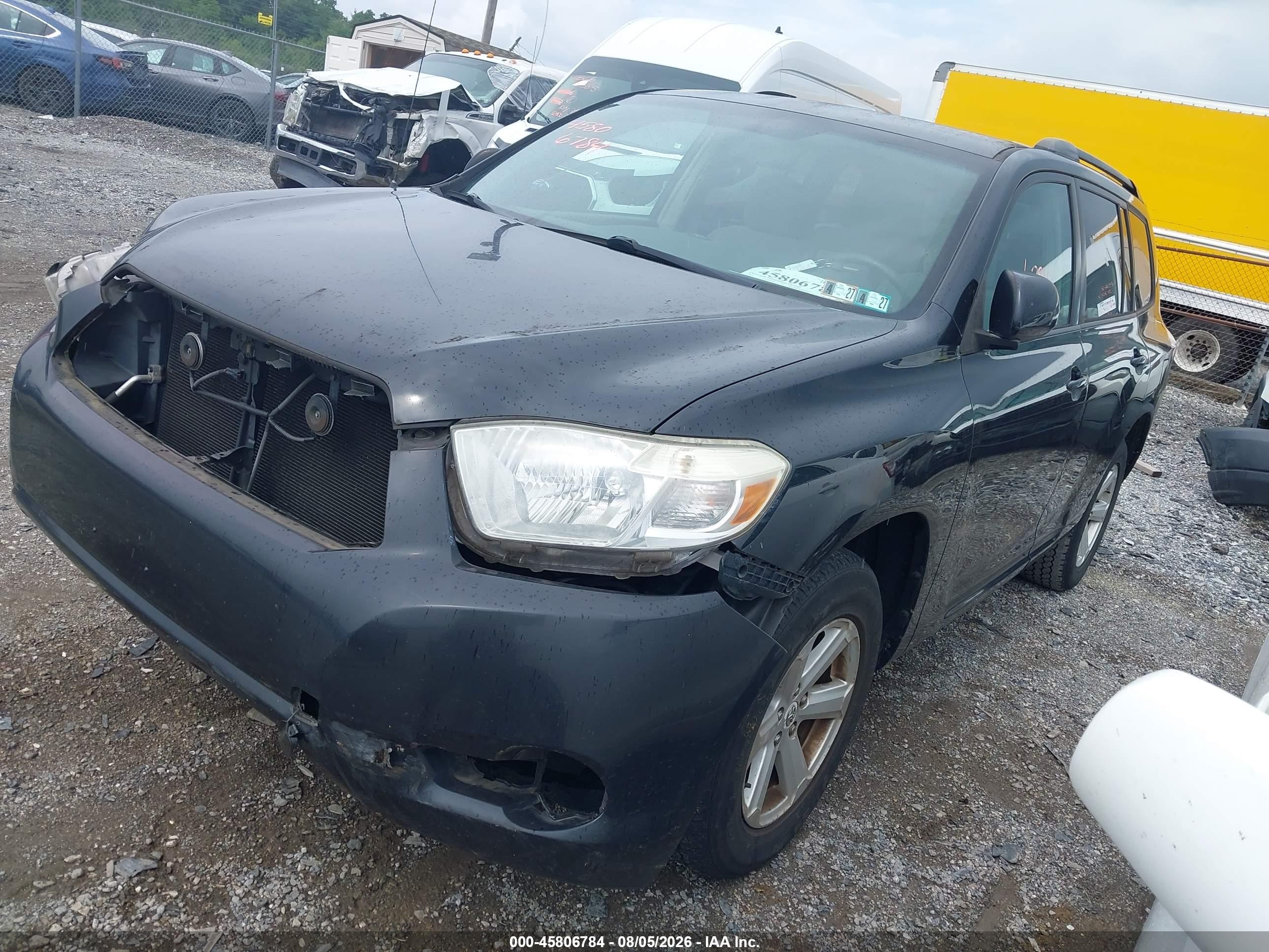 2010 Toyota Highlander Base V6 Черный vin: 5TDBK3EH3AS024097