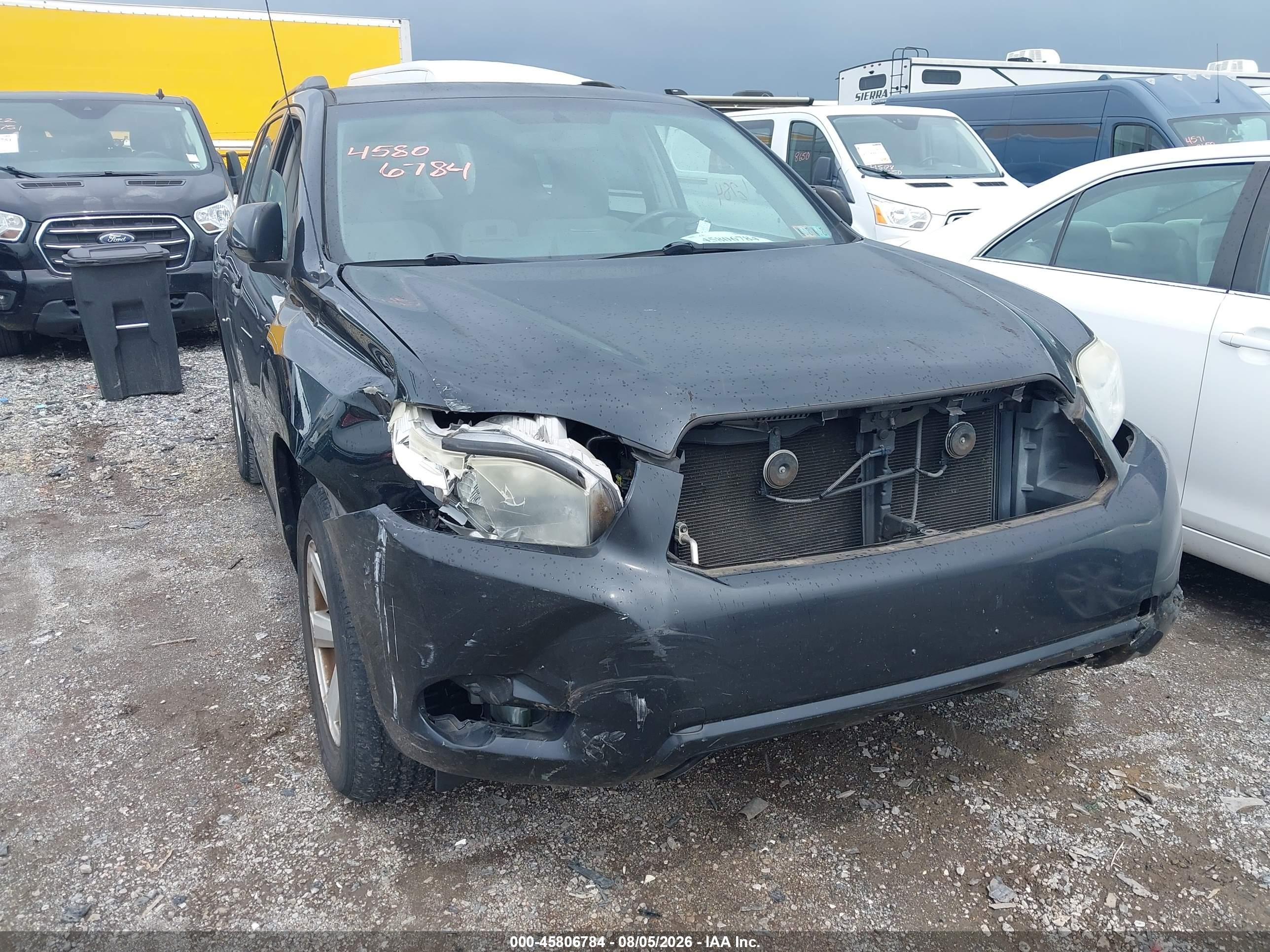 2010 Toyota Highlander Base V6 Черный vin: 5TDBK3EH3AS024097