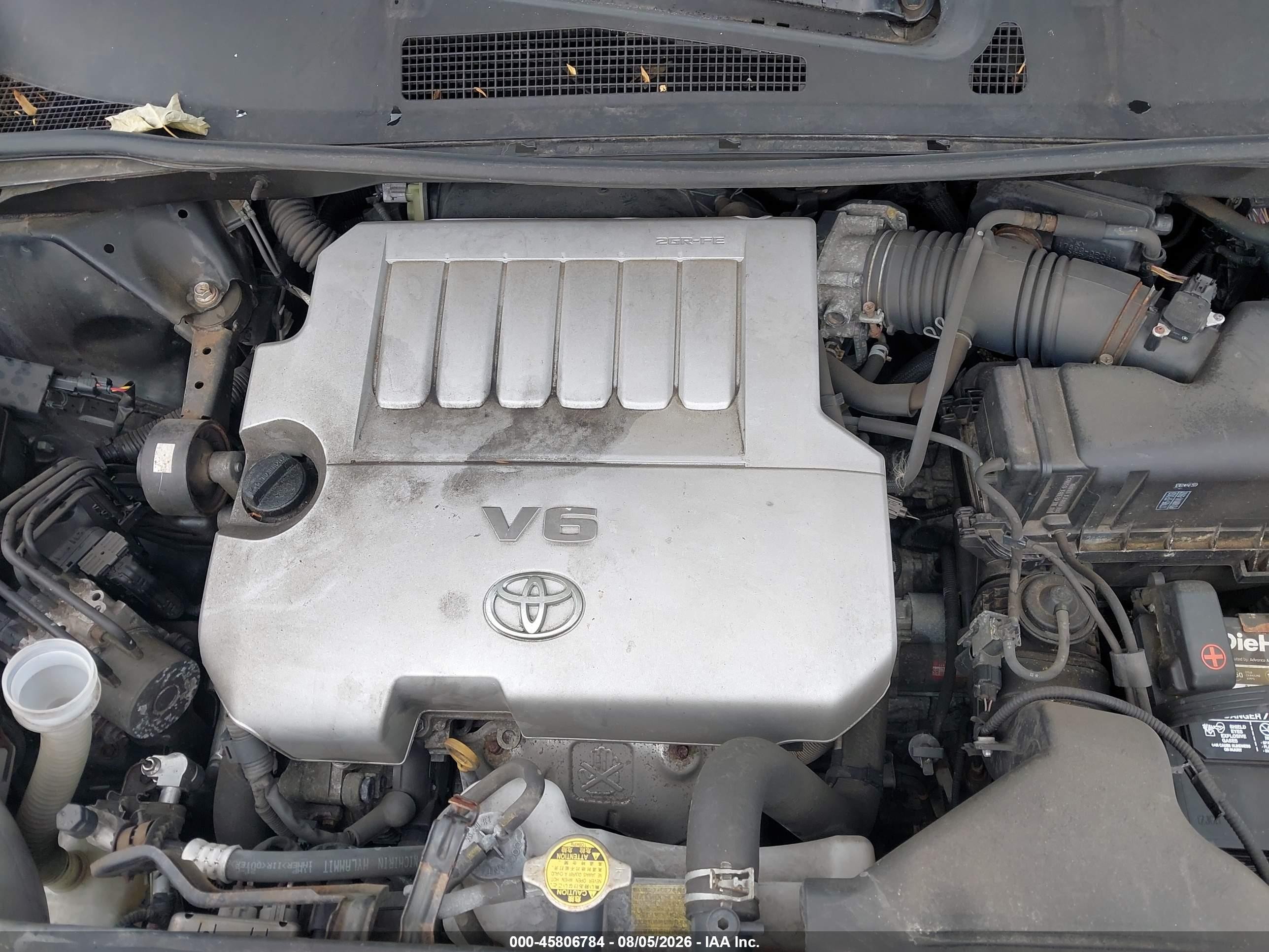 2010 Toyota Highlander Base V6 Черный vin: 5TDBK3EH3AS024097