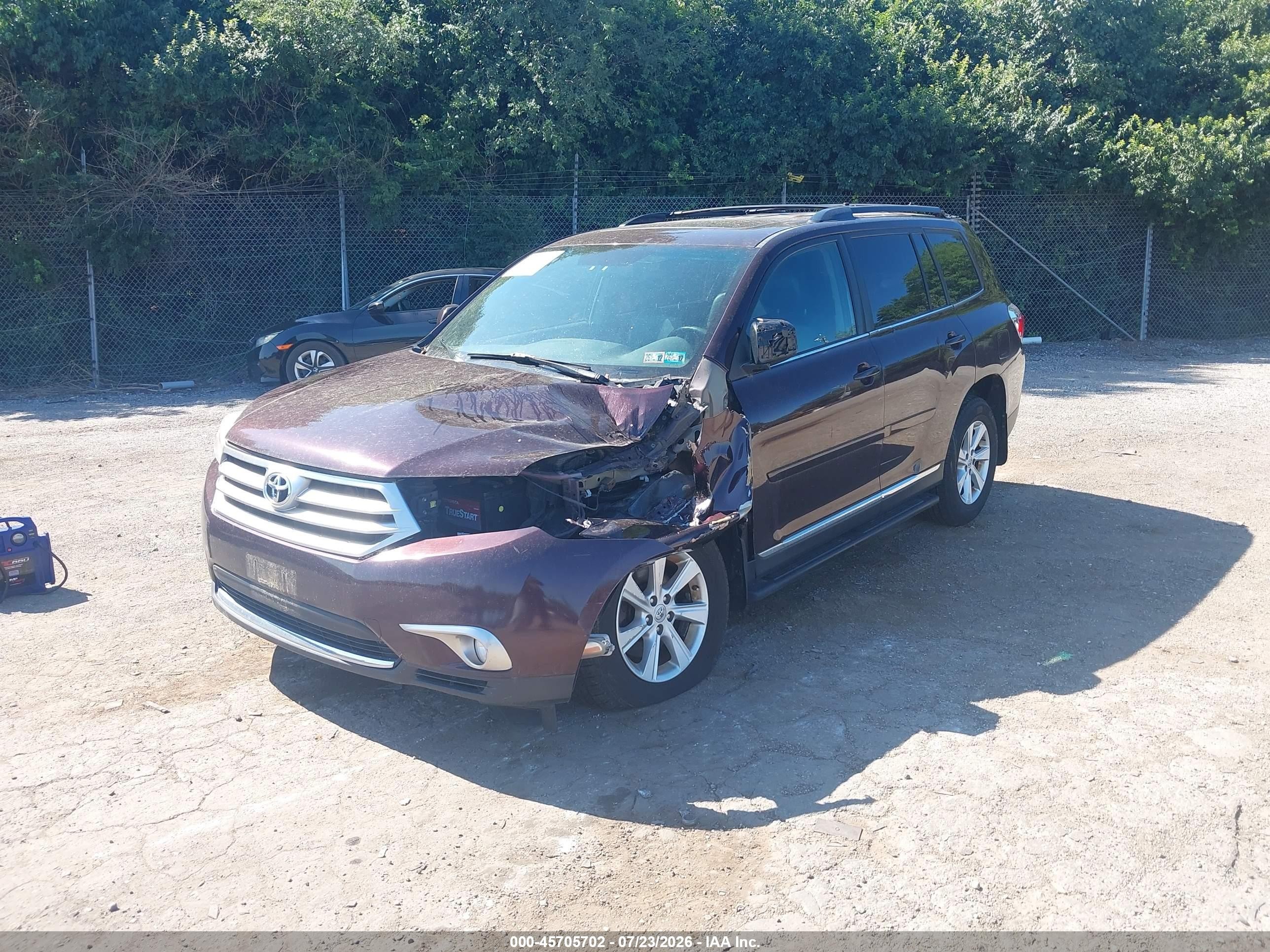 2011 Toyota Highlander Se V6 Maroon vin: 5TDBK3EH3BS041032