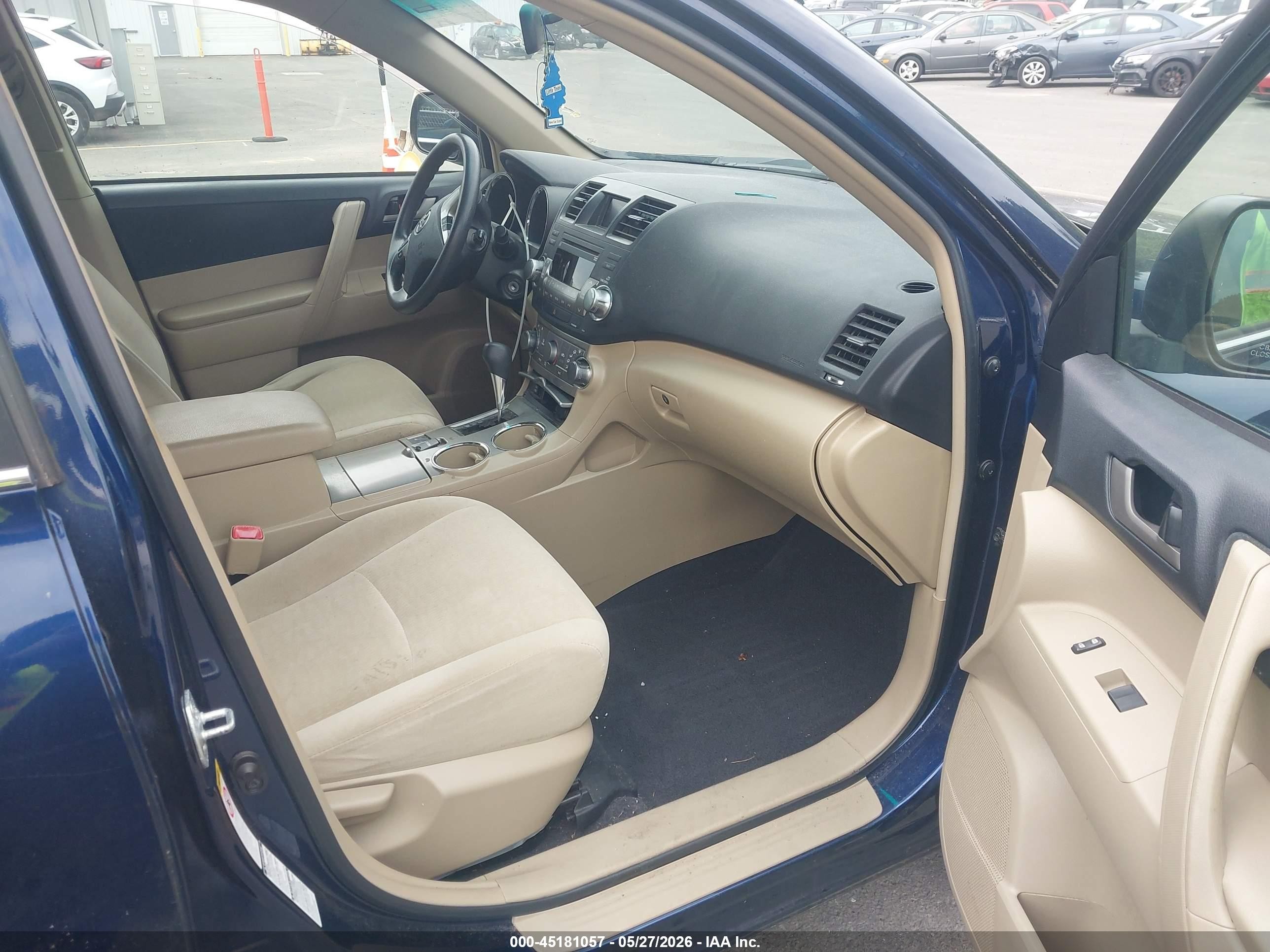 2011 Toyota Highlander Base V6 Синий vin: 5TDBK3EH3BS052466