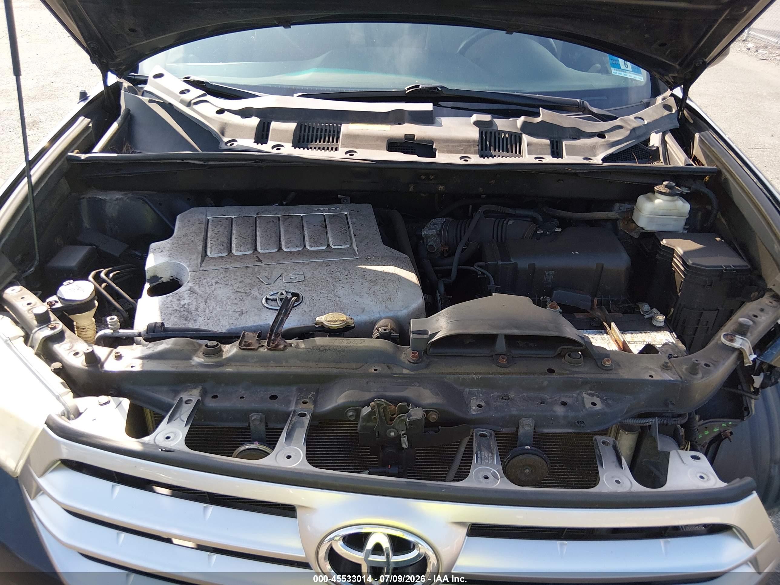 2011 Toyota Highlander Base V6 Black vin: 5TDBK3EH3BS066982