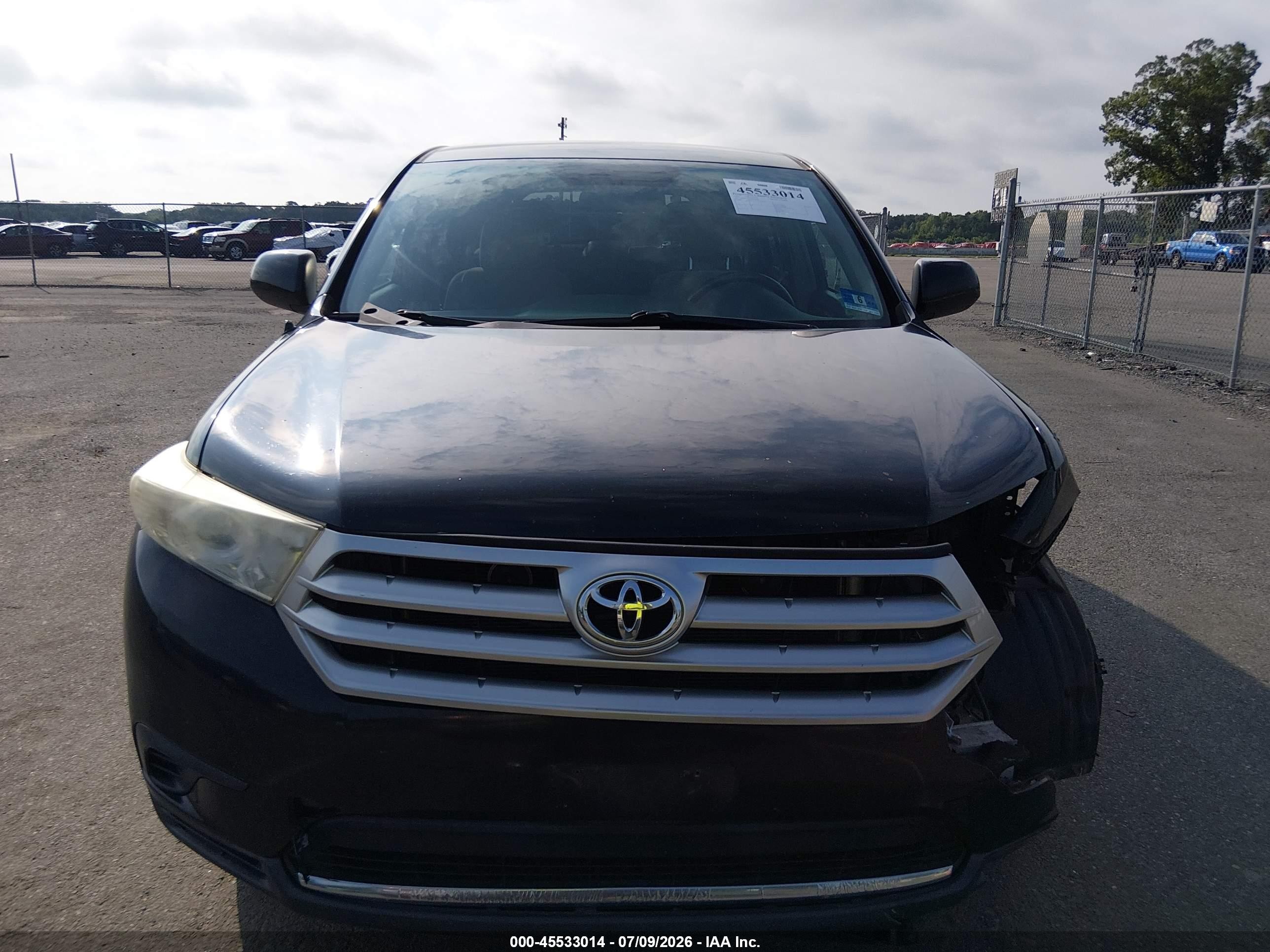 2011 Toyota Highlander Base V6 Black vin: 5TDBK3EH3BS066982