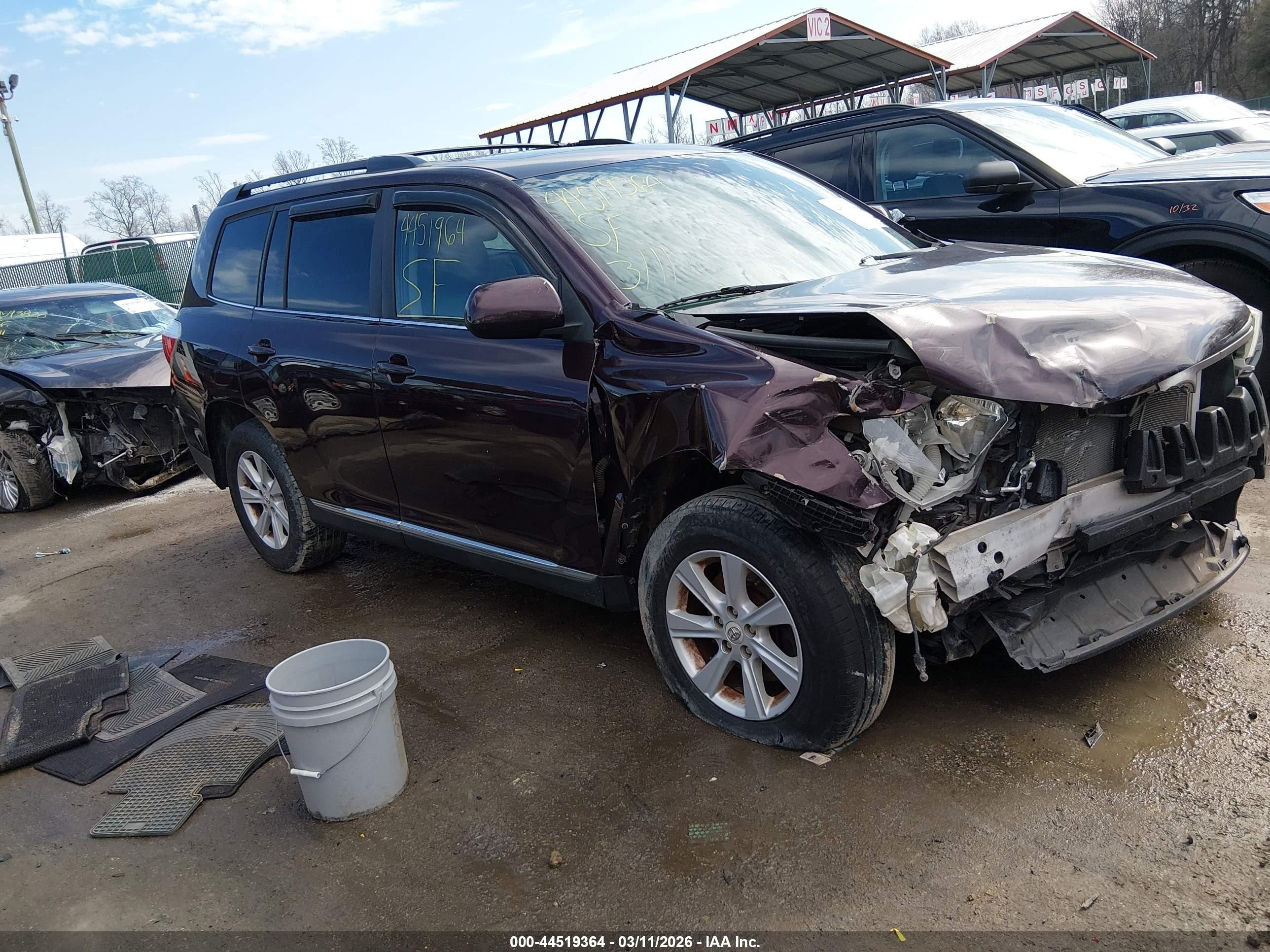 2011 Toyota Highlander Se V6 Purple vin: 5TDBK3EH3BS067520