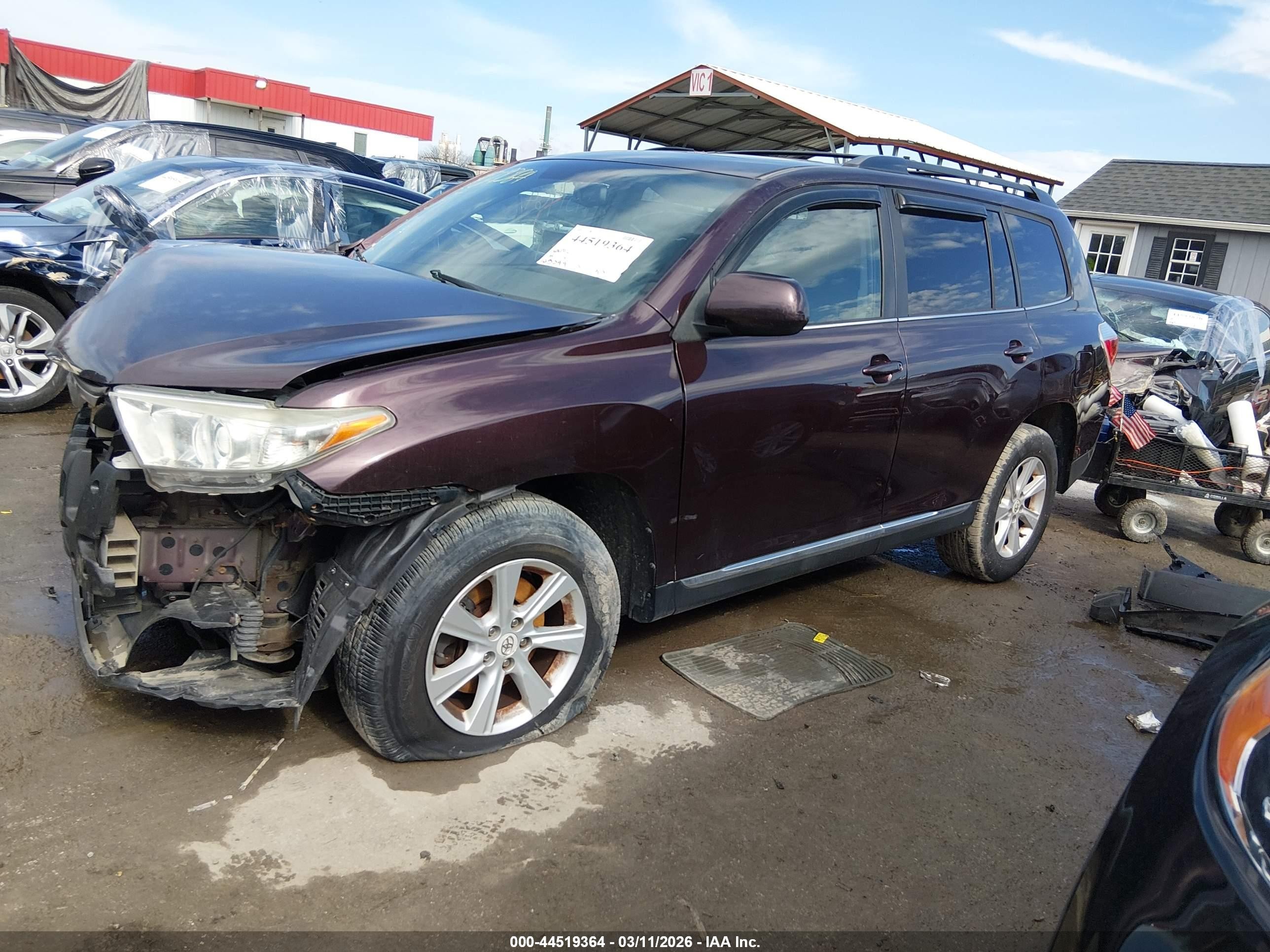 2011 Toyota Highlander Se V6 Purple vin: 5TDBK3EH3BS067520