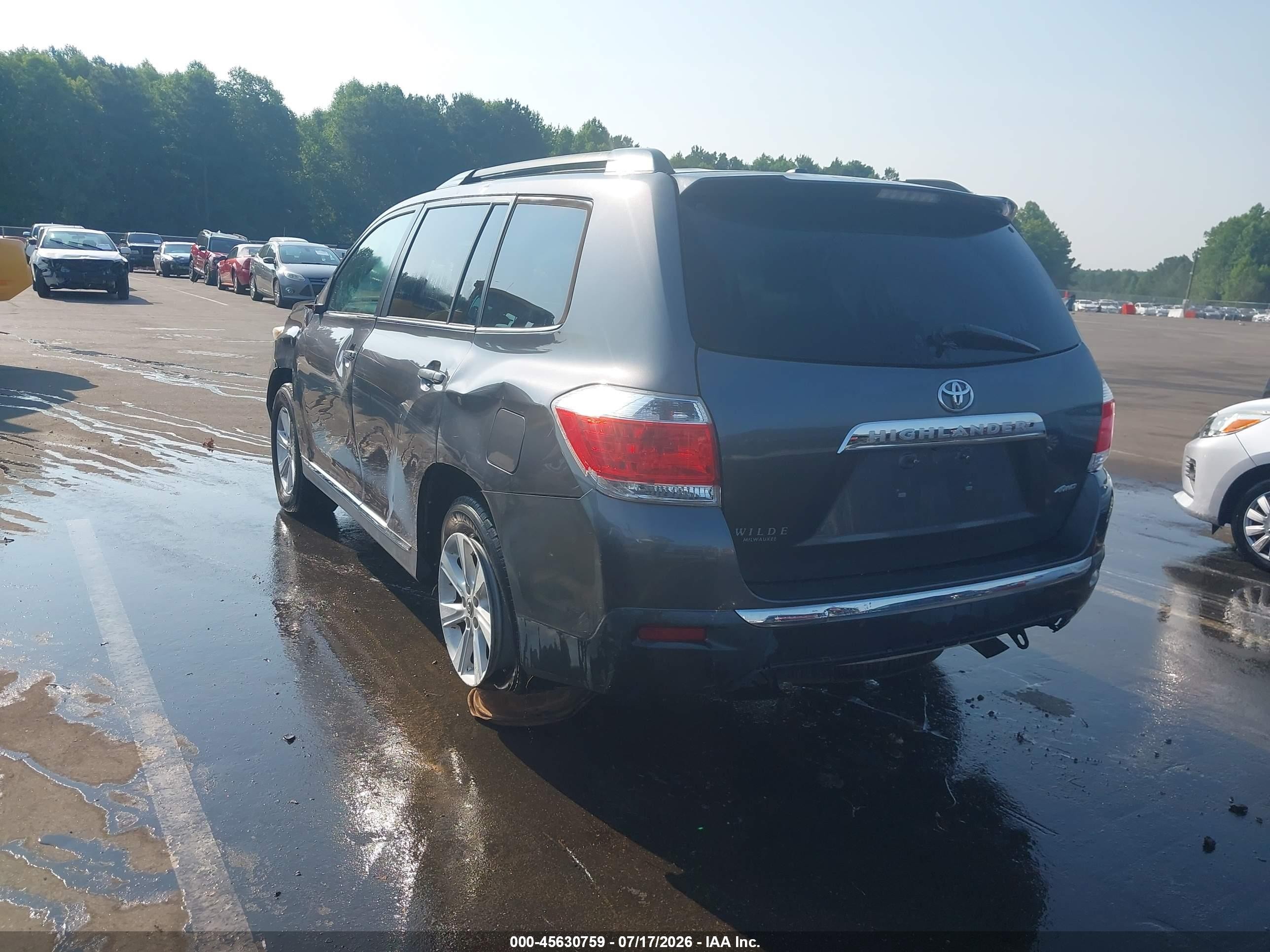 2011 Toyota Highlander Se V6 Gray vin: 5TDBK3EH3BS079036