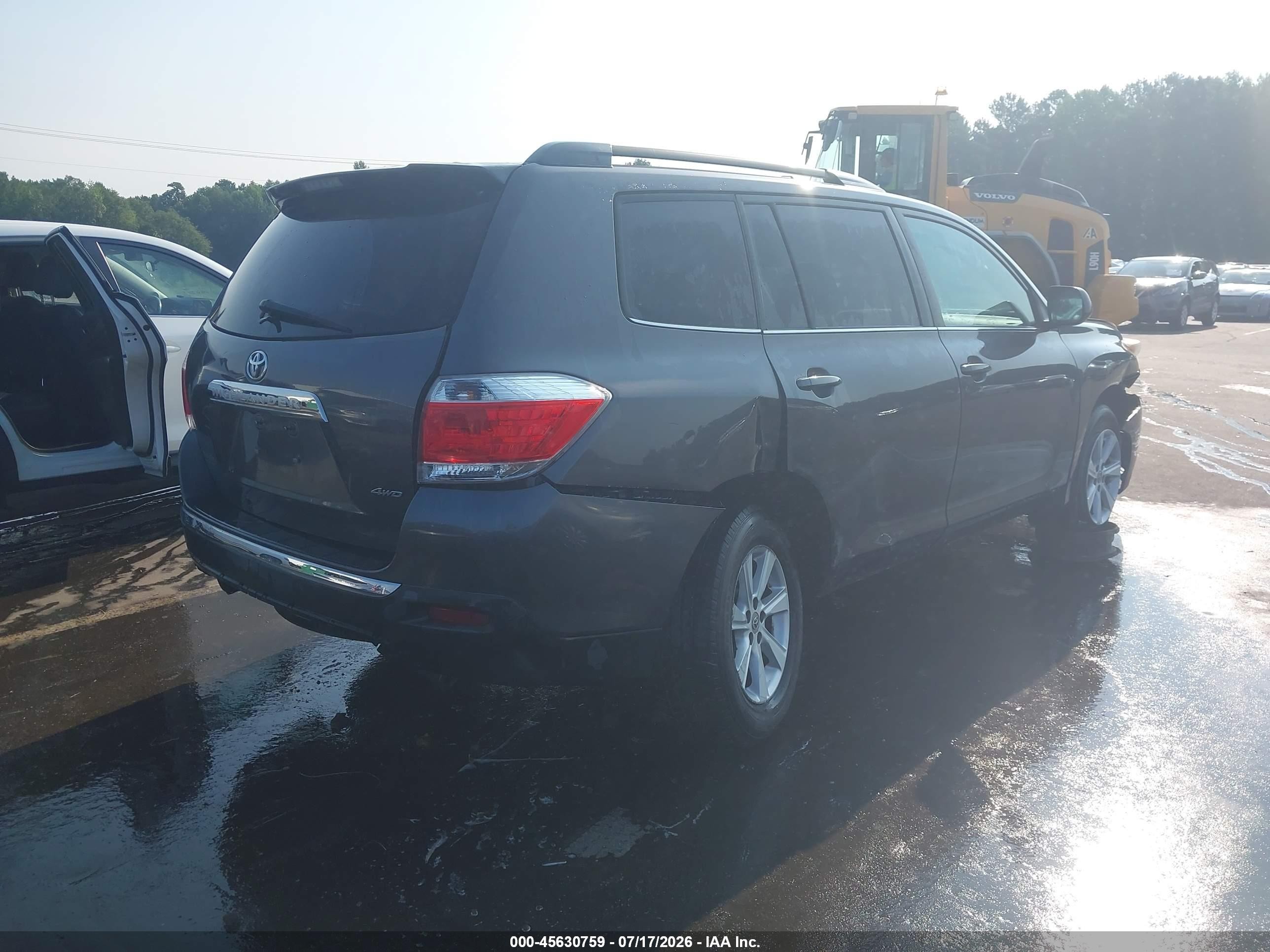2011 Toyota Highlander Se V6 Gray vin: 5TDBK3EH3BS079036