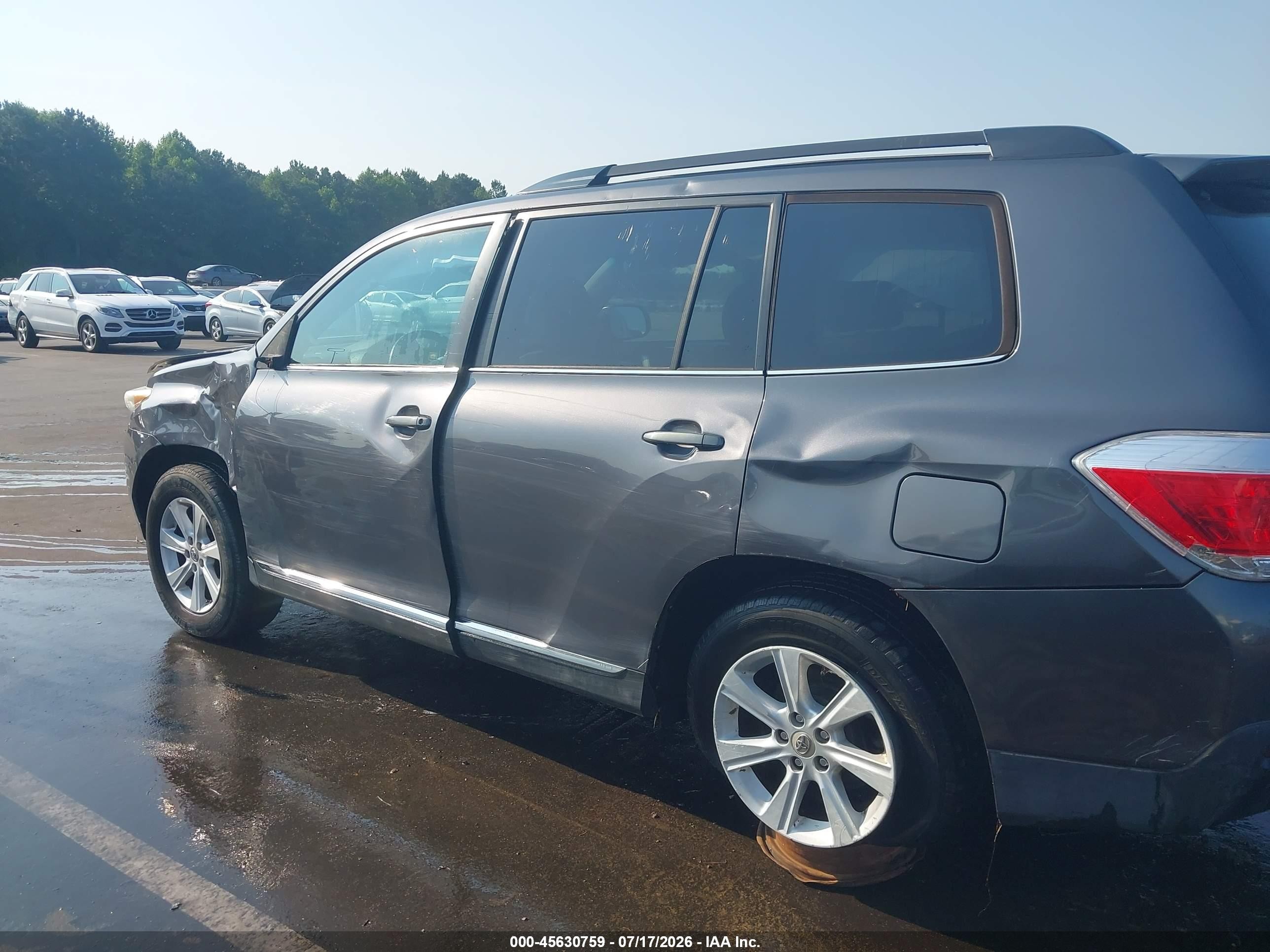 2011 Toyota Highlander Se V6 Gray vin: 5TDBK3EH3BS079036