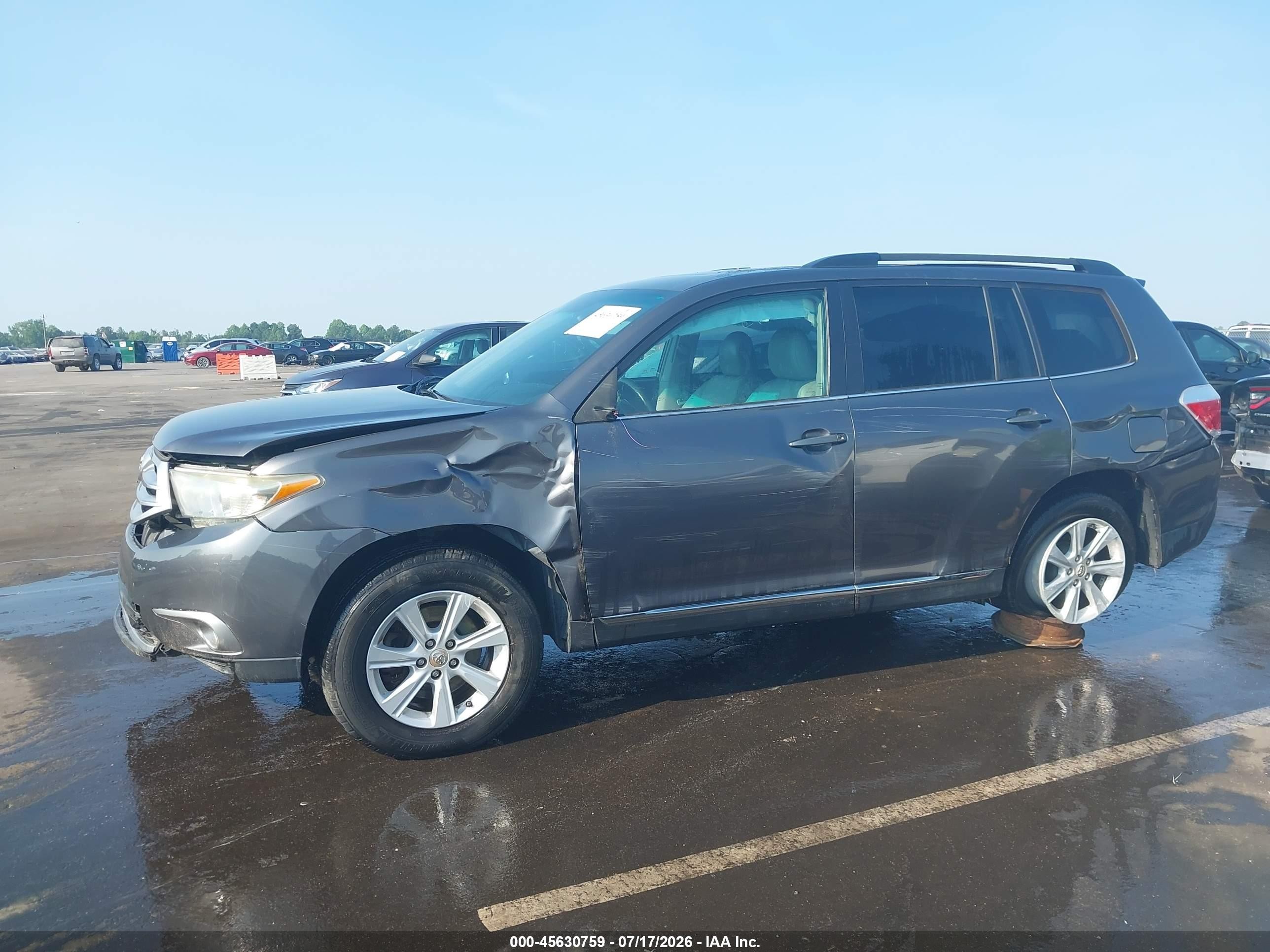 2011 Toyota Highlander Se V6 Gray vin: 5TDBK3EH3BS079036