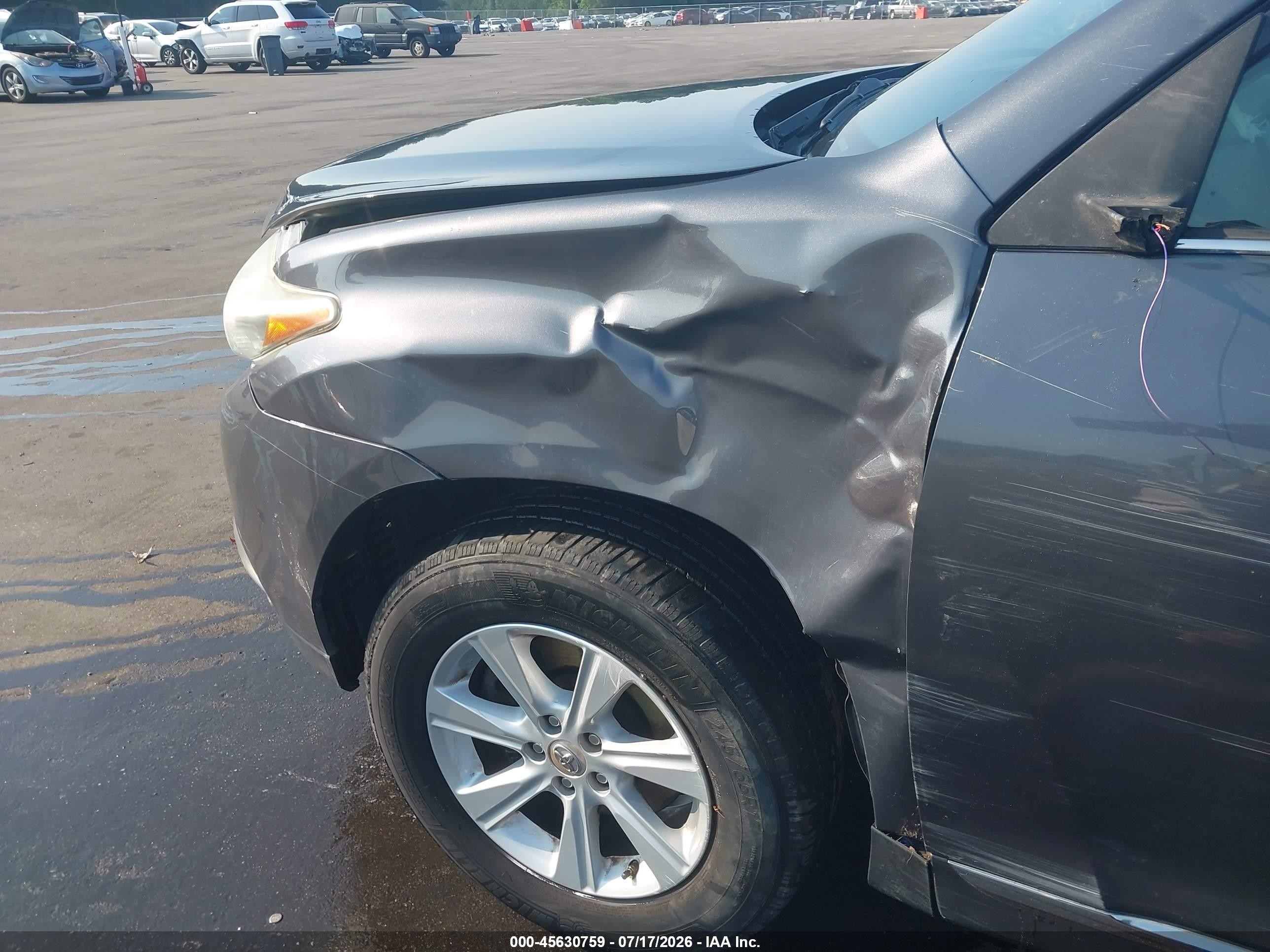 2011 Toyota Highlander Se V6 Gray vin: 5TDBK3EH3BS079036