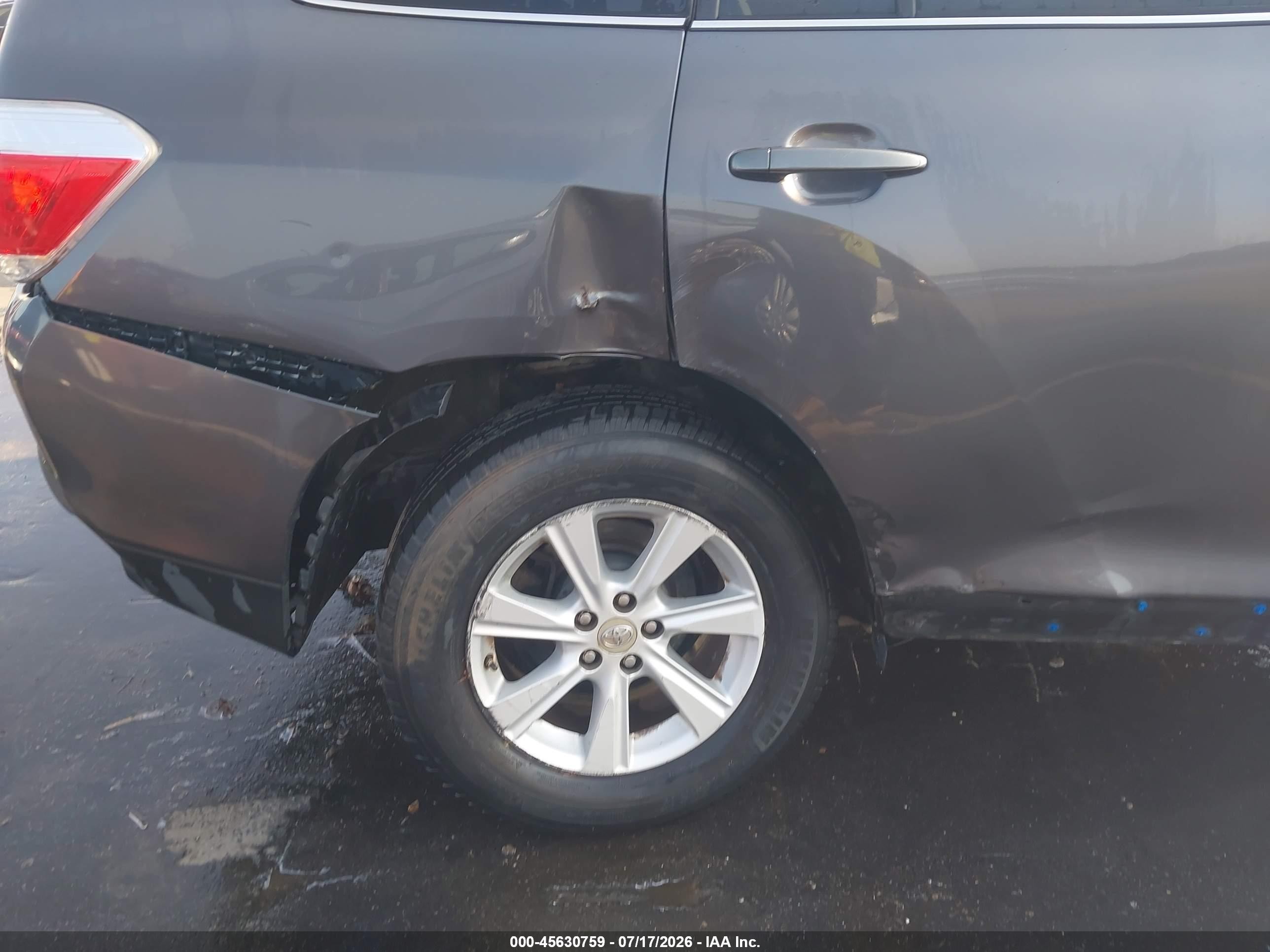 2011 Toyota Highlander Se V6 Gray vin: 5TDBK3EH3BS079036