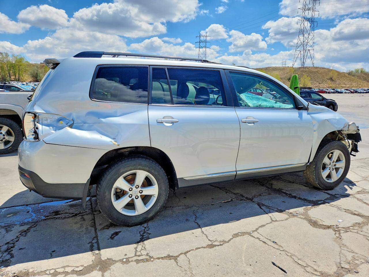 2012 Toyota Highlander Se Silver vin: 5TDBK3EH3CS104647