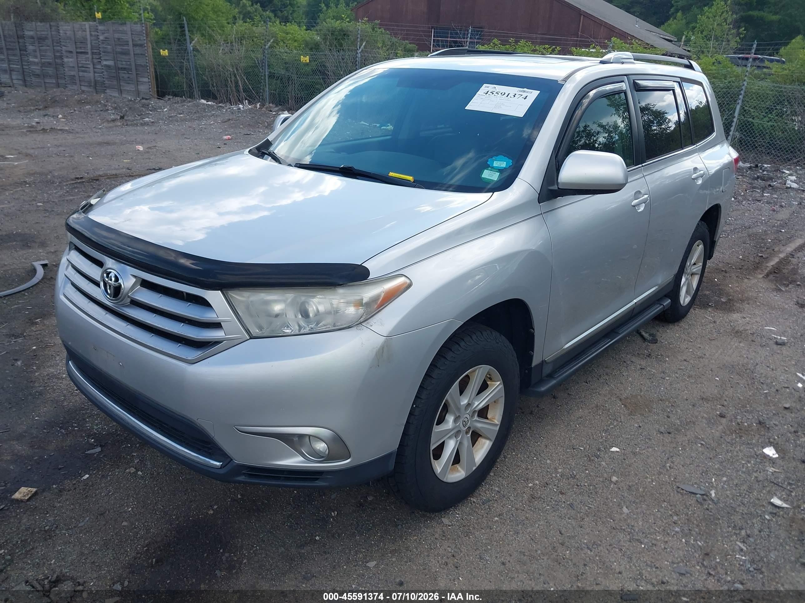 2012 Toyota Highlander Se V6 Серебряный vin: 5TDBK3EH3CS106124