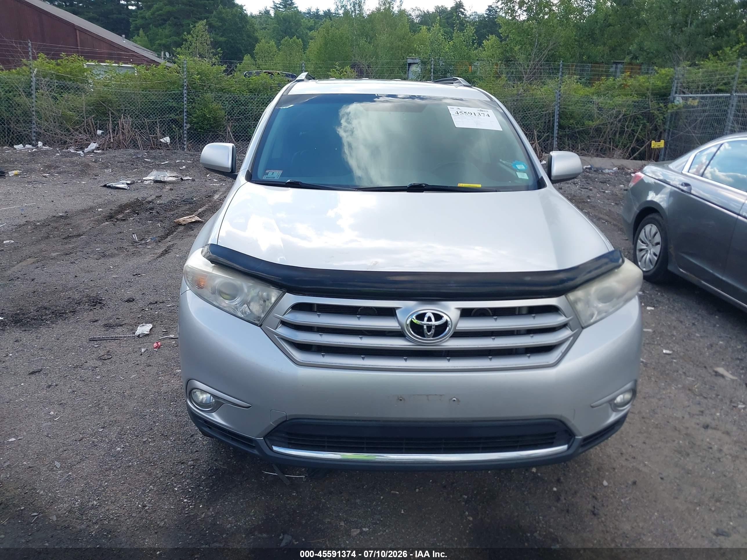 2012 Toyota Highlander Se V6 Серебряный vin: 5TDBK3EH3CS106124