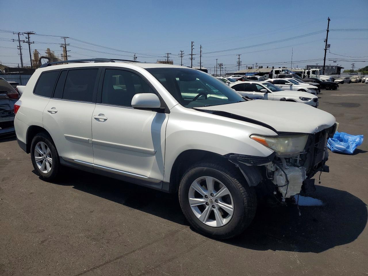 2012 Toyota Highlander Se White vin: 5TDBK3EH3CS126941