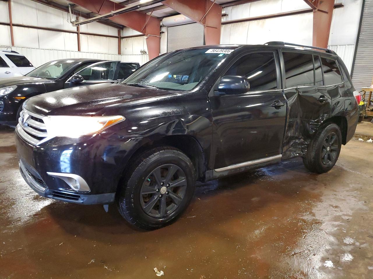2012 Toyota Highlander Se Black vin: 5TDBK3EH3CS132593