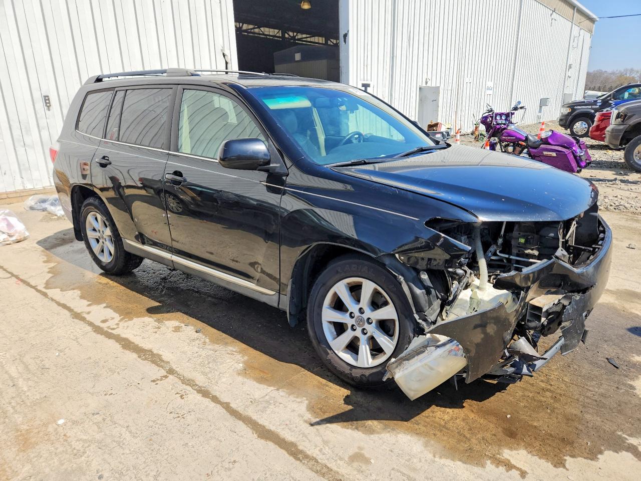 2012 Toyota Highlander Se Black vin: 5TDBK3EH3CS136952