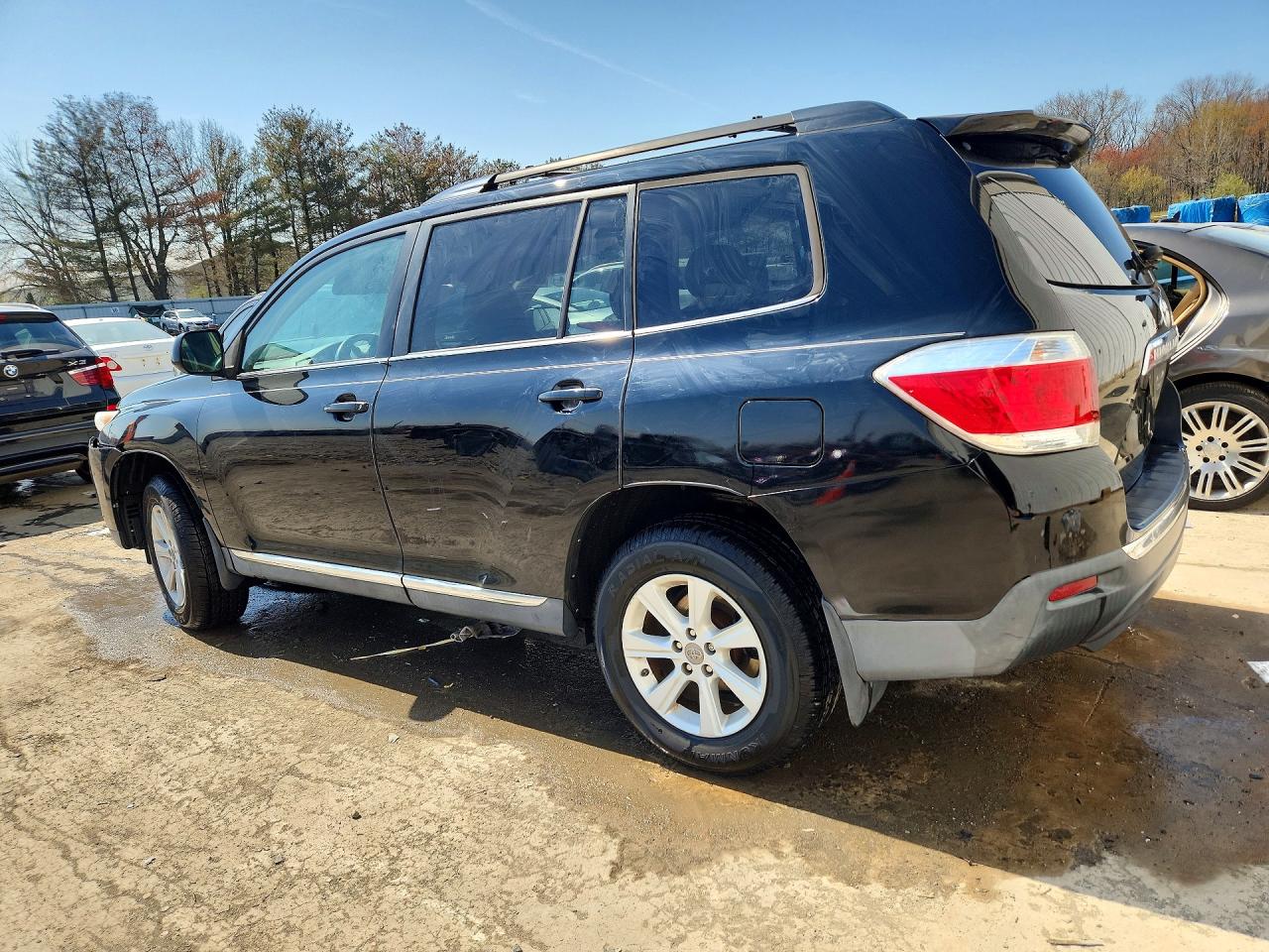 2012 Toyota Highlander Se Black vin: 5TDBK3EH3CS136952