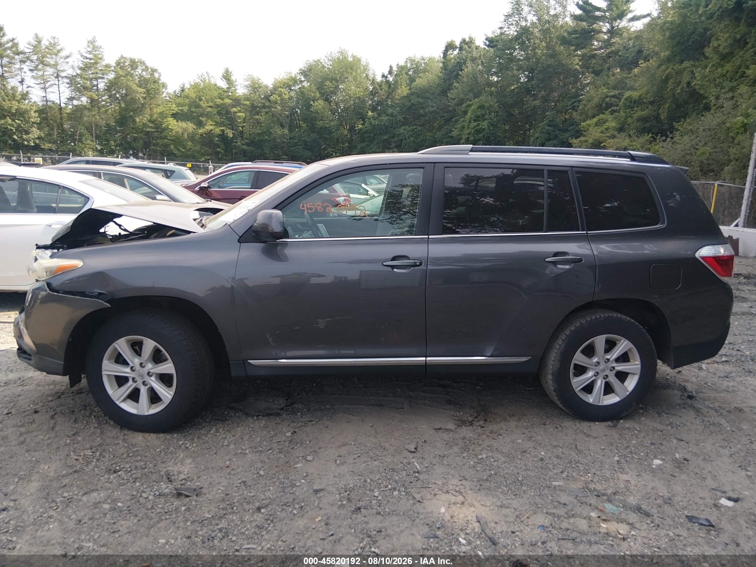 2012 Toyota Highlander Se V6 Silver vin: 5TDBK3EH3CS149233