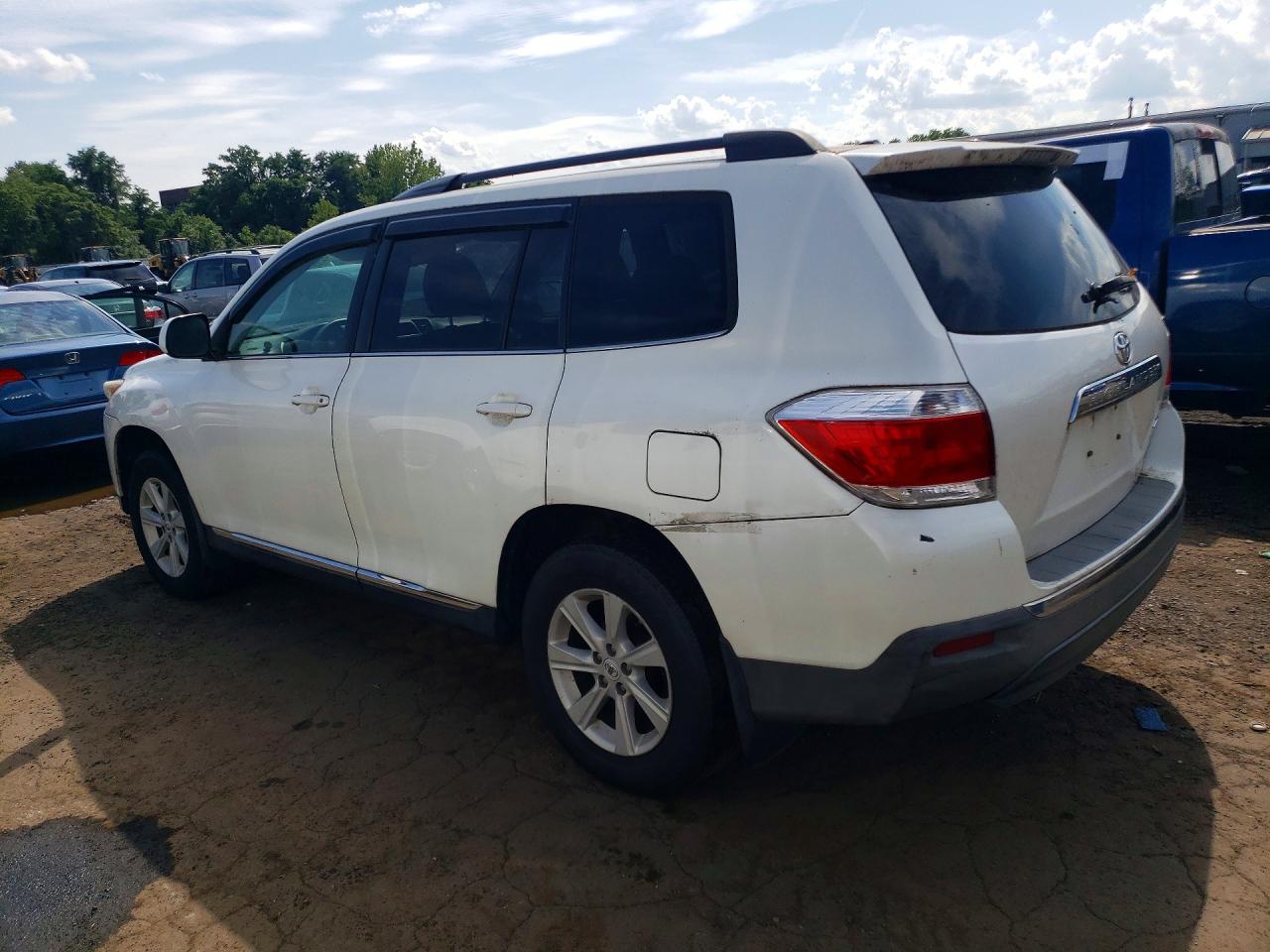 2012 Toyota Highlander Se White vin: 5TDBK3EH3CS151631