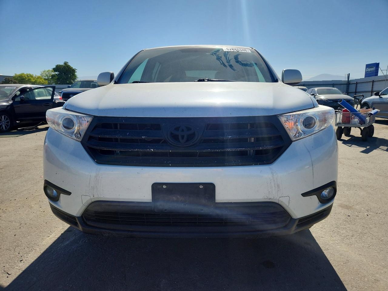2013 Toyota Highlander Se White vin: 5TDBK3EH3DS218410